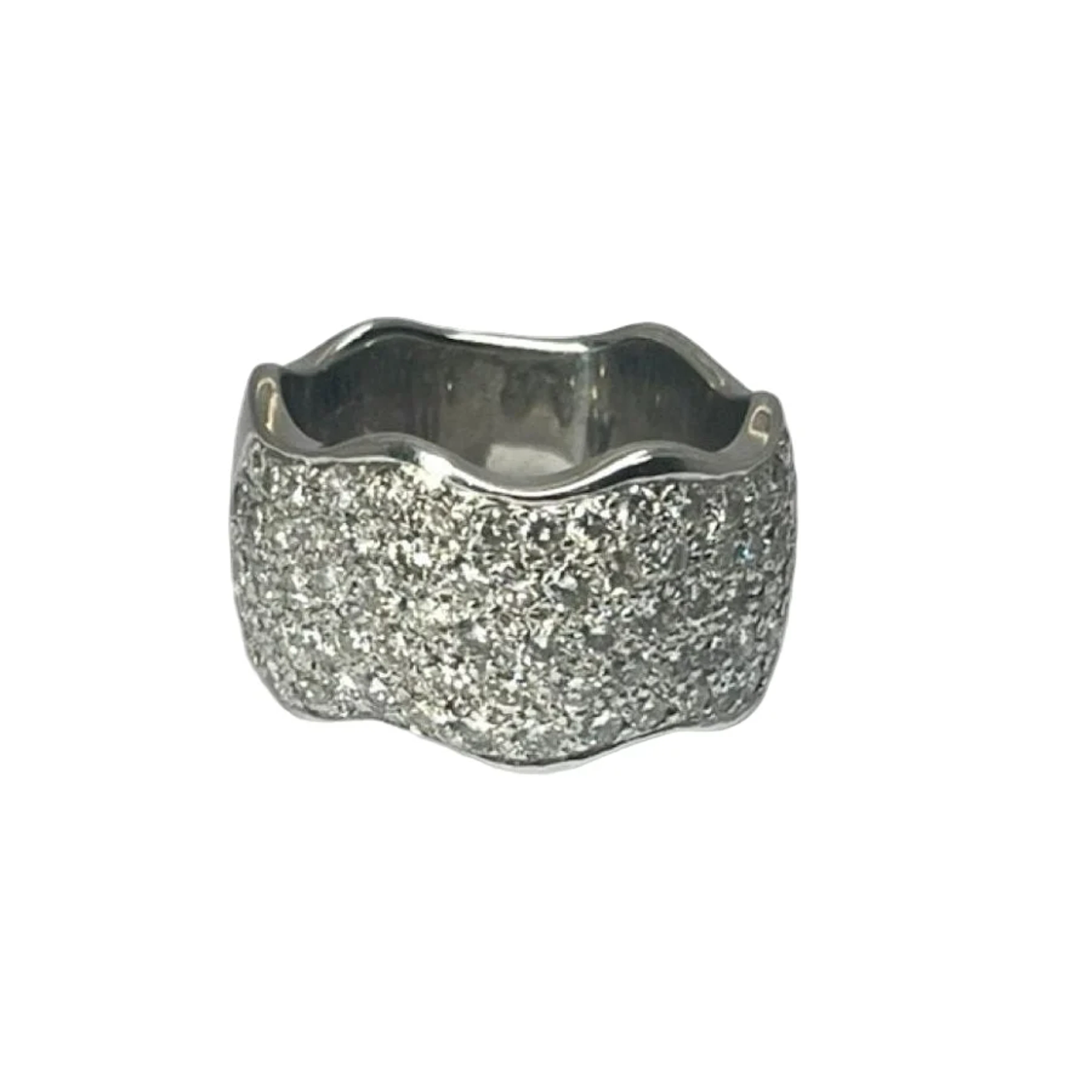 White gold and 1.50 ct diamond wedding band