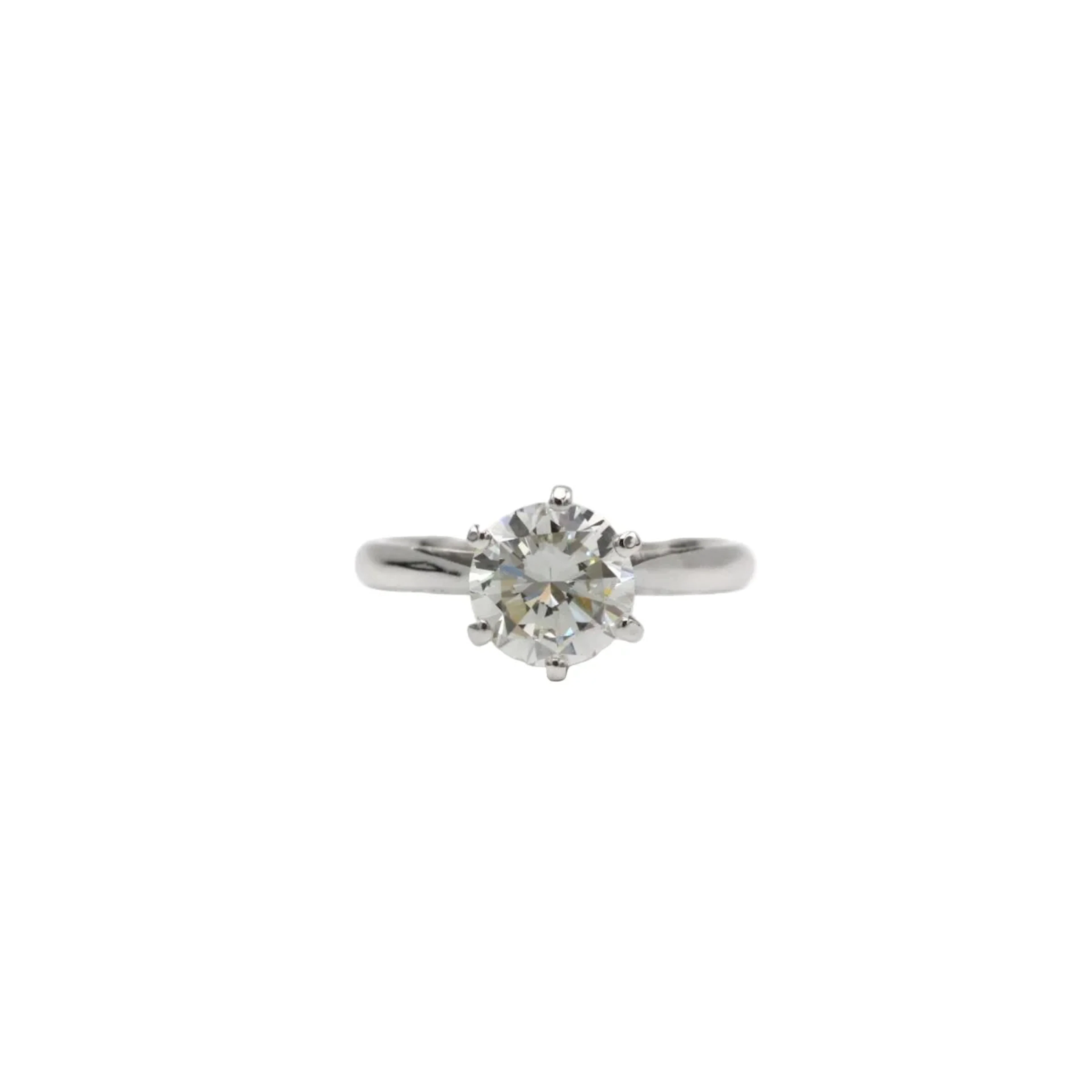 Solitaire - White Gold & 1.45 ct Diamond
