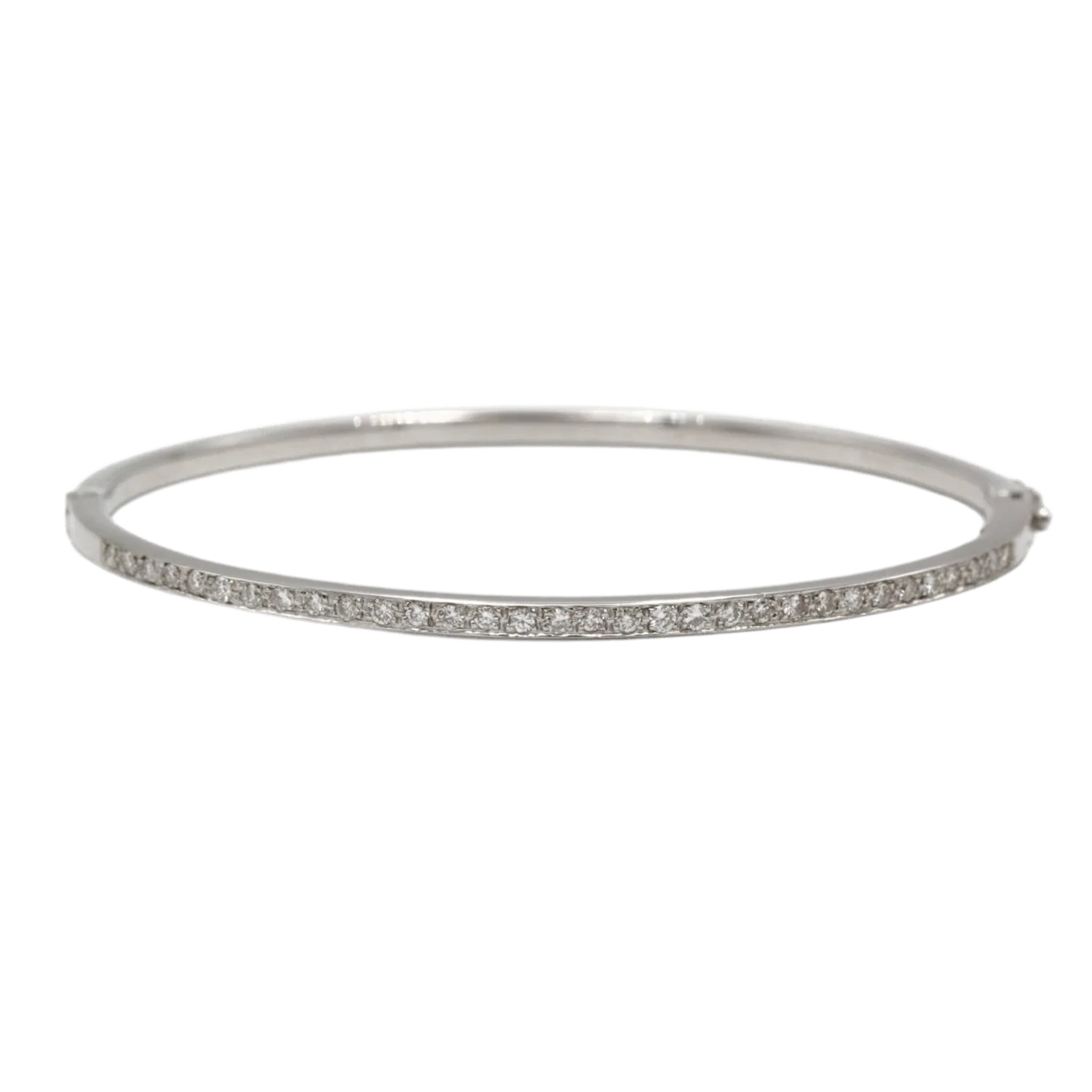 Bracelet Jonc in white gold and diamonds