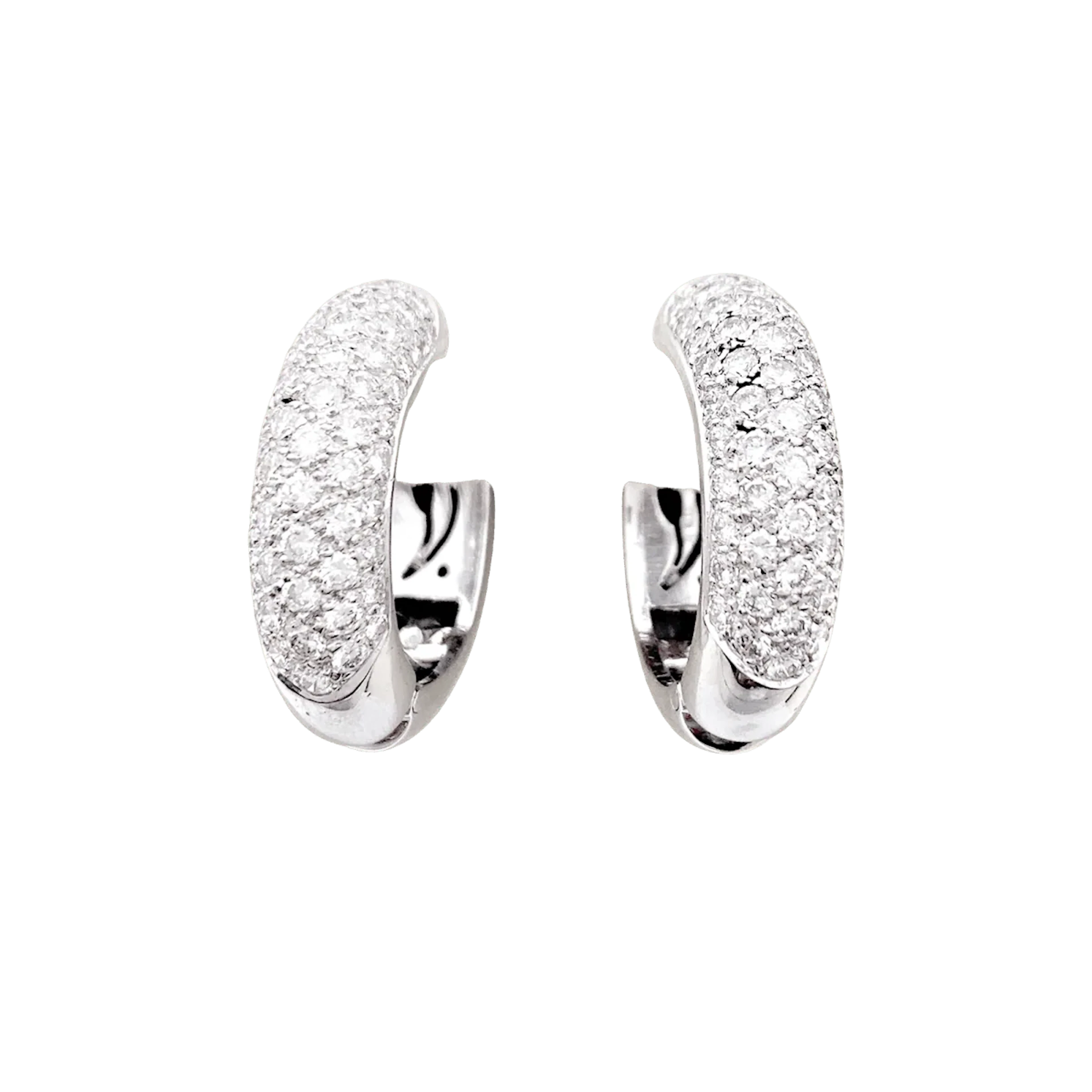 CHAUMET "Hommage à Venise" earrings in white gold and diamonds