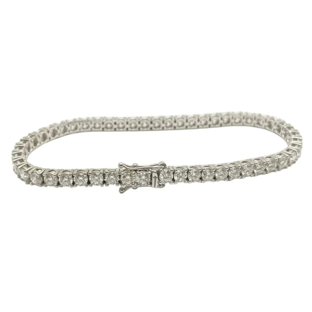 Bracelet Ligne en or blanc et diamants