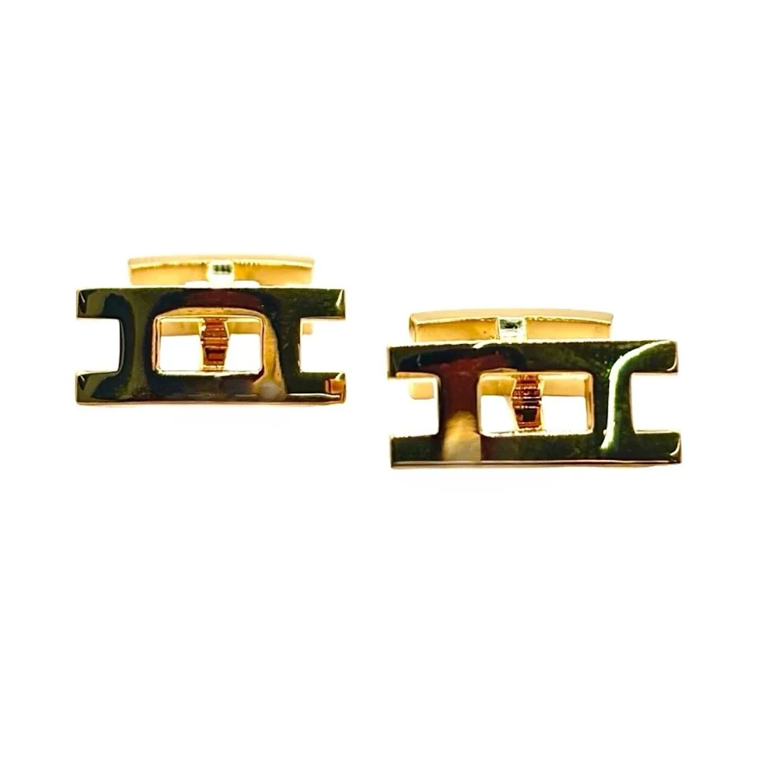 HERMÈS Cufflinks in Yellow gold
