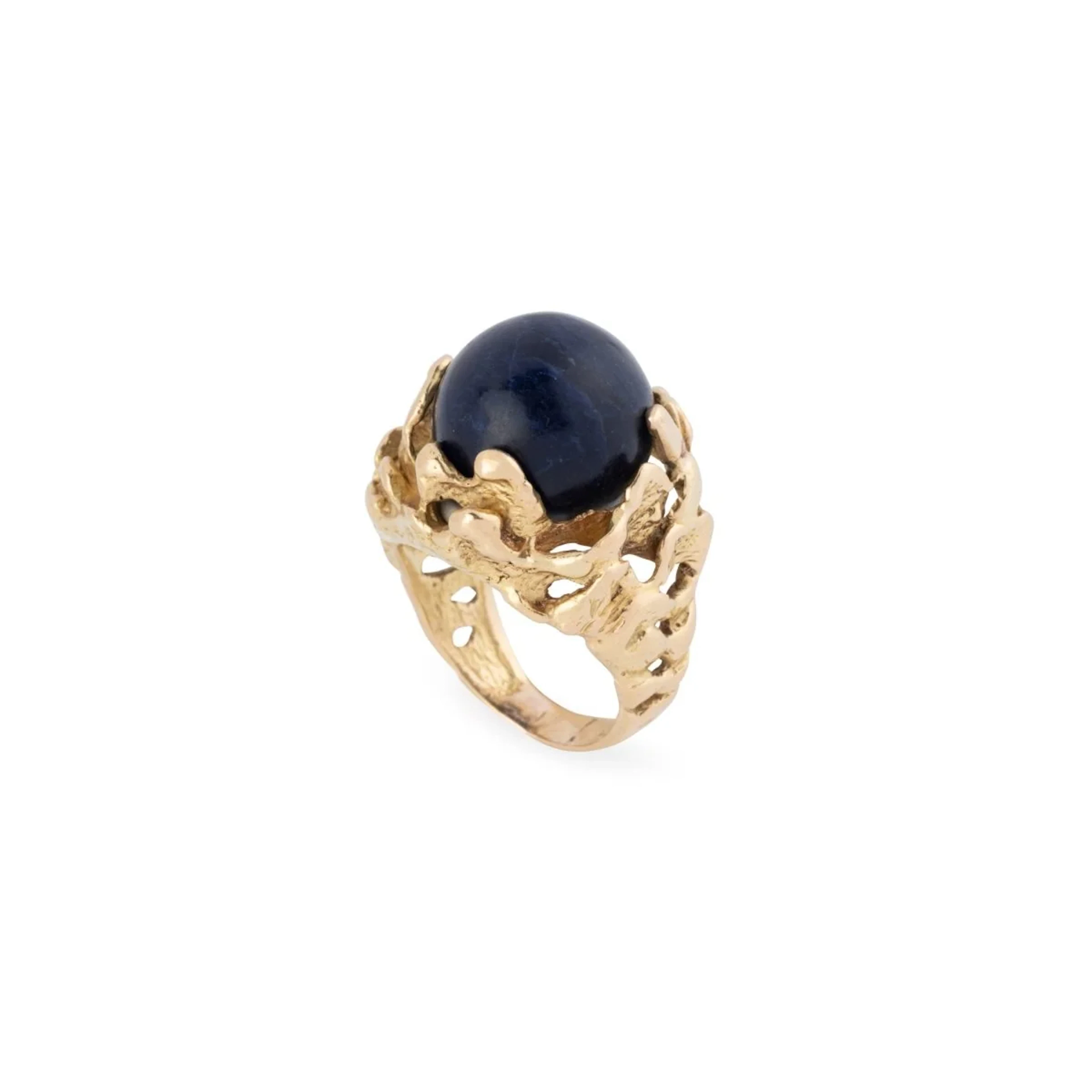 GILBERT ALBERT ring in yellow gold and pearls