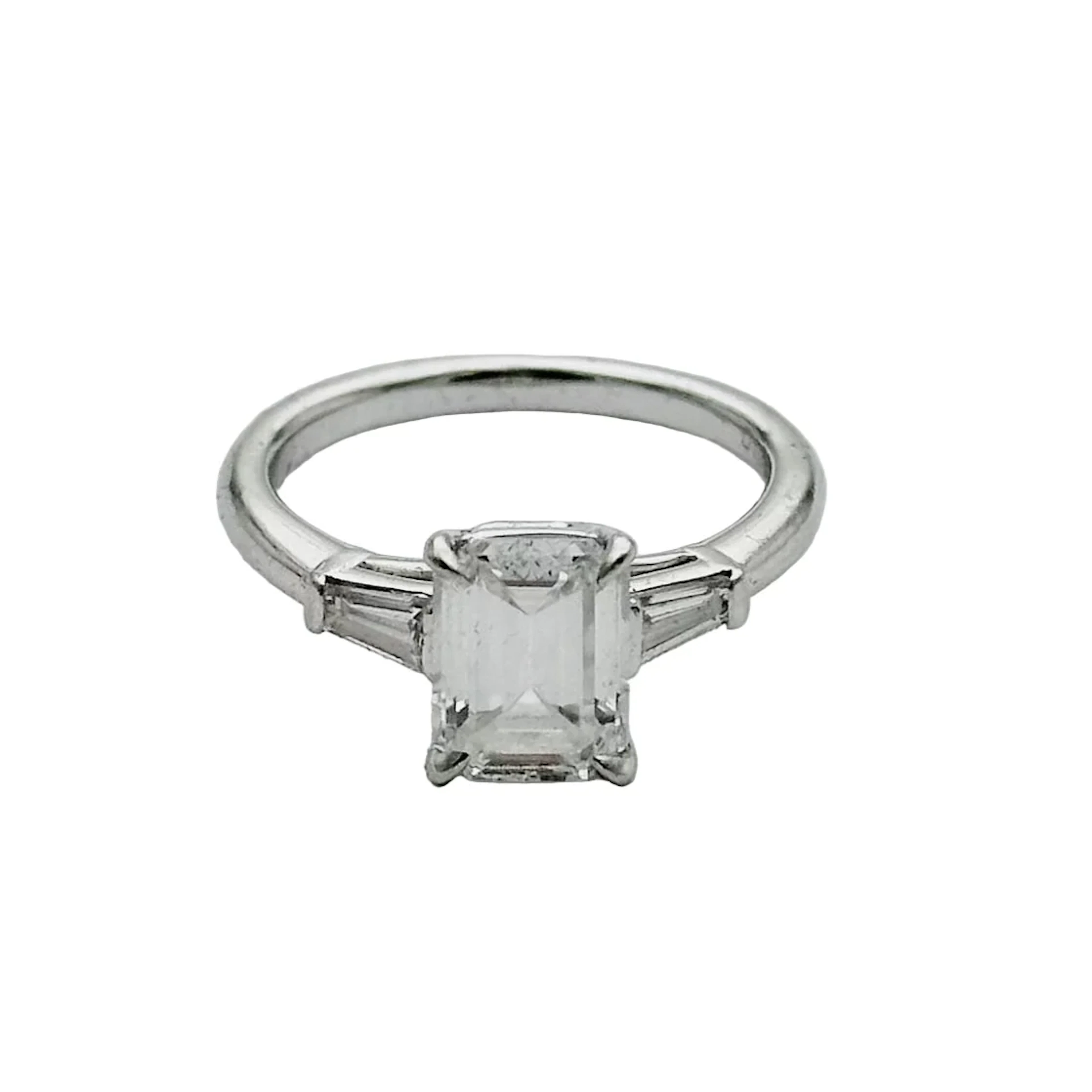 Platinum and Diamond Solitaire Ring