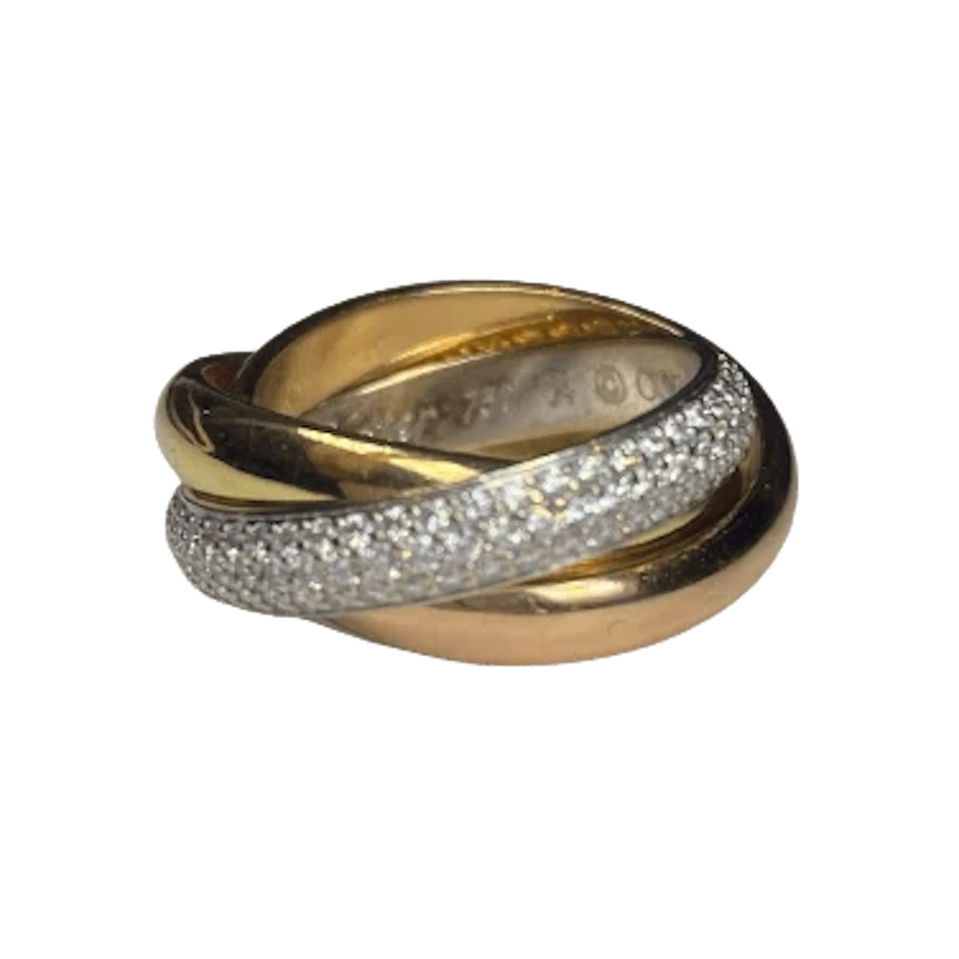CARTIER "Trinity" Wedding band in white gold, yellow gold, rose gold