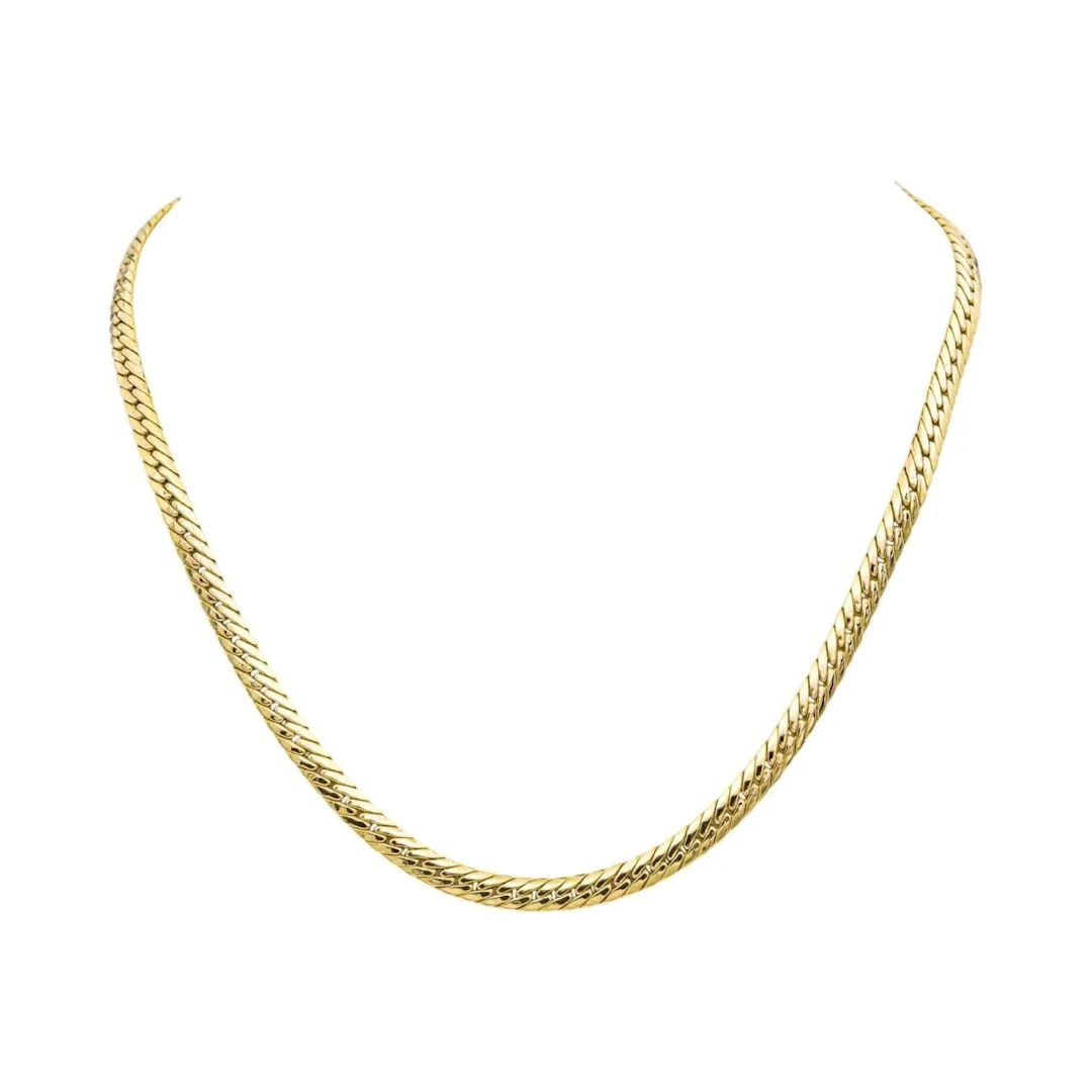 Necklace Mesh in yellow gold
