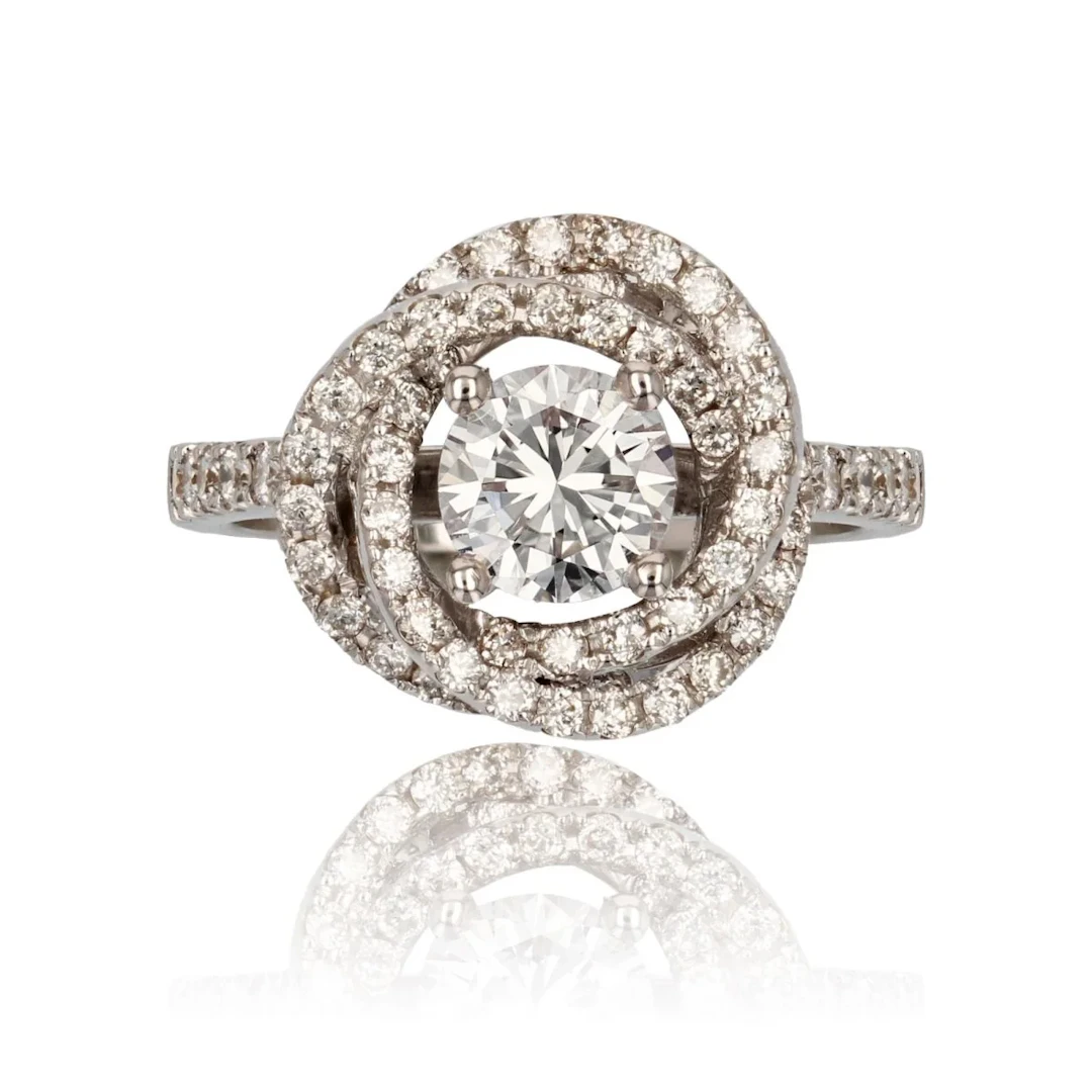 Ring Surroundings in white gold and diamonds