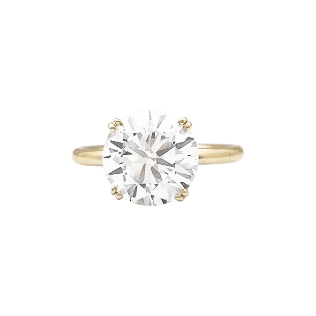 Bague Solitaire en or jaune et diamant