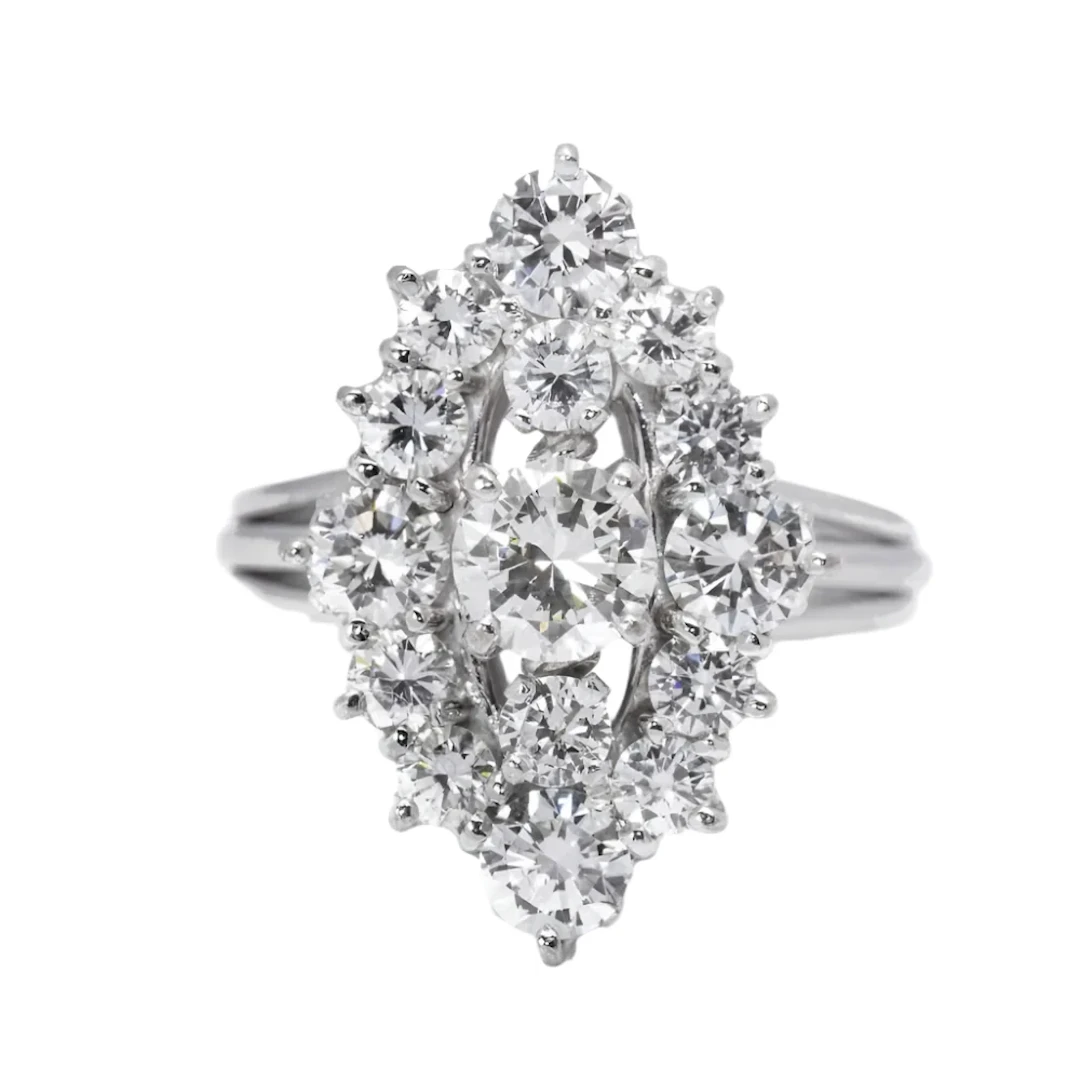 Ring in gold and diamonds