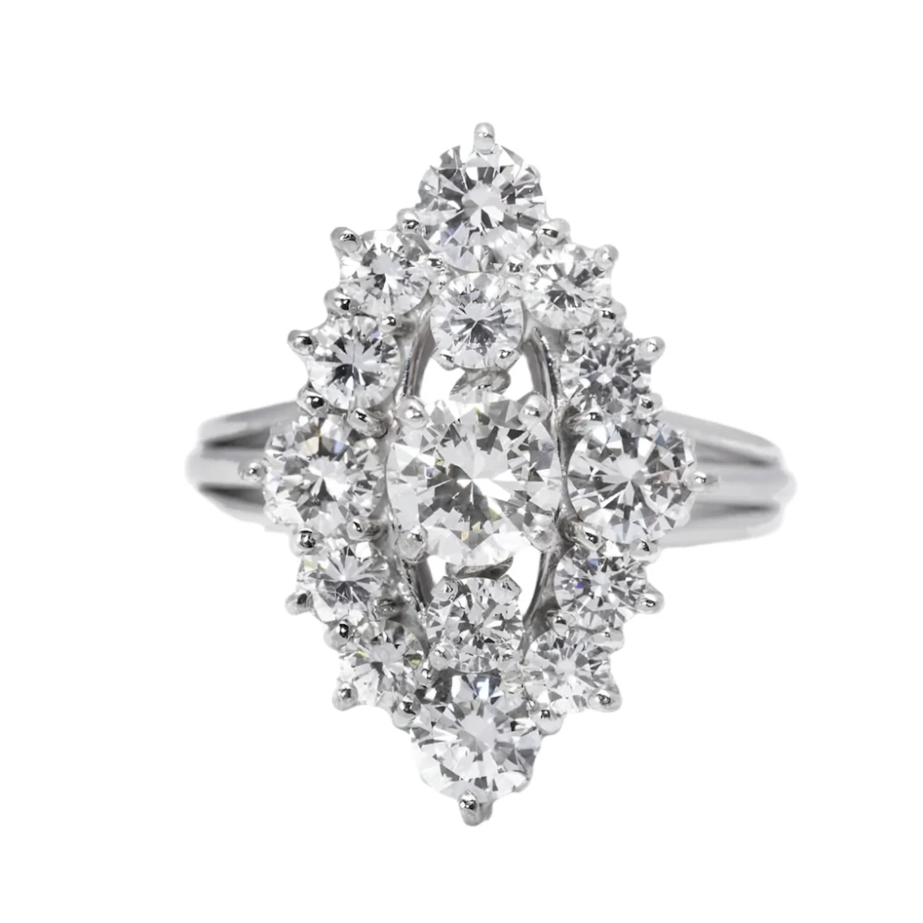 Ring in gold and diamonds