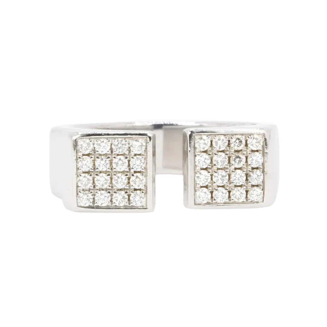 OMÉGA "My Choice" Signet ring in White gold and Diamonds