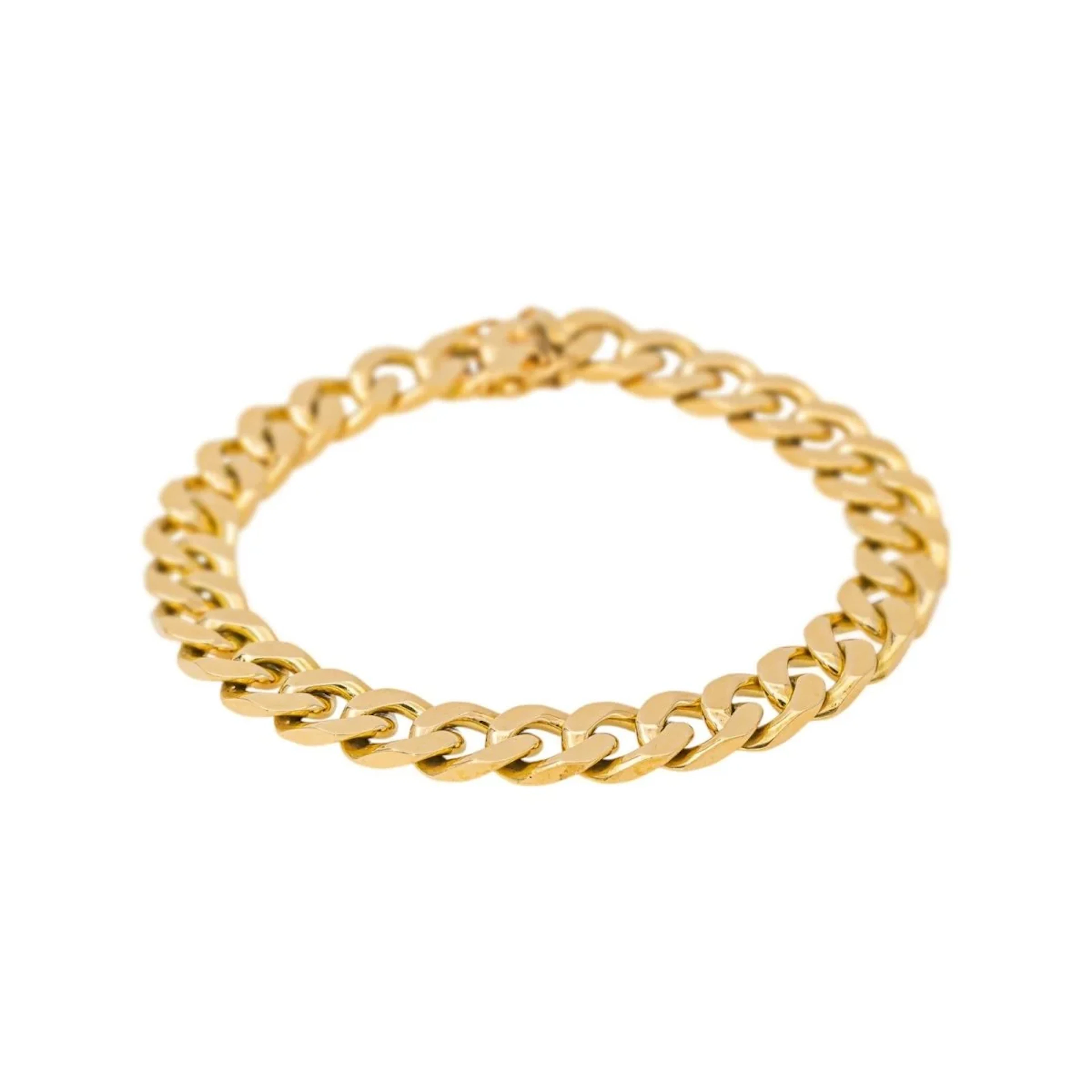 Yellow Gold Curb chain Bracelet