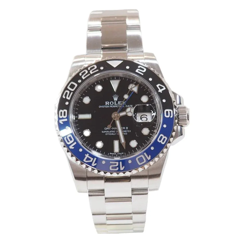 ROLEX "GMT-Master II" Watch in steel and ceramic