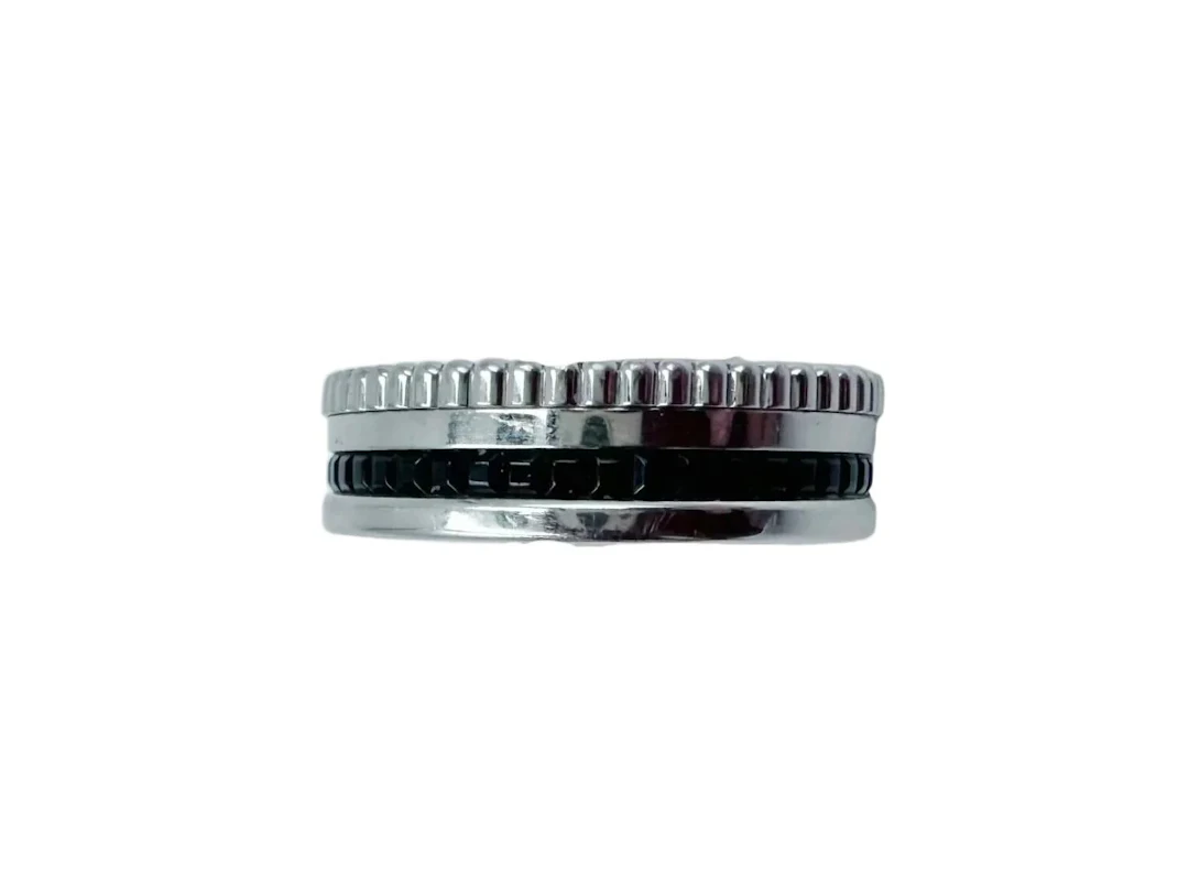 BOUCHERON "Quatre Black Edition" Ring in white gold and black PVD