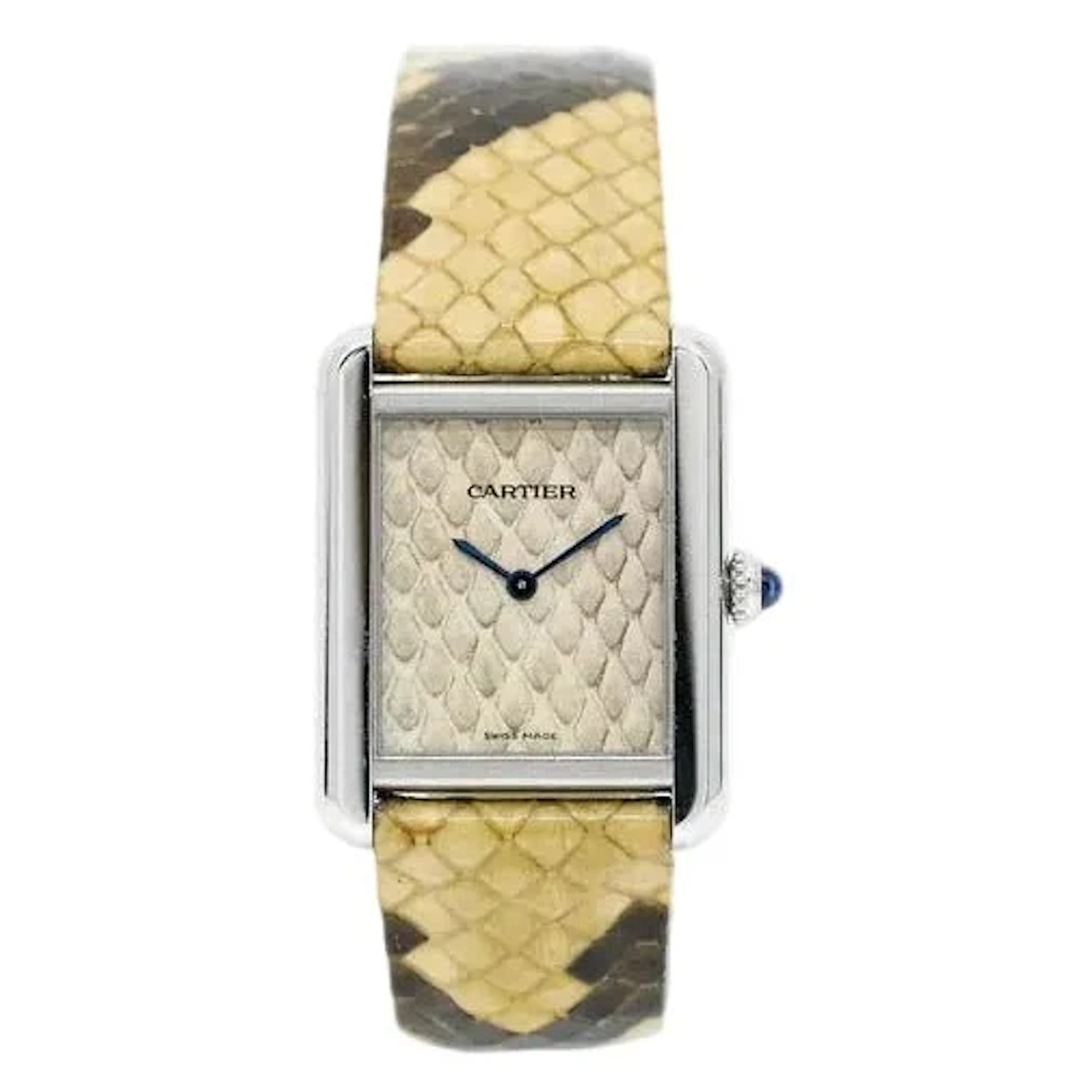 Cartier Tank Solo ref. 3170 "Python" - Steel - 2014 (full set)