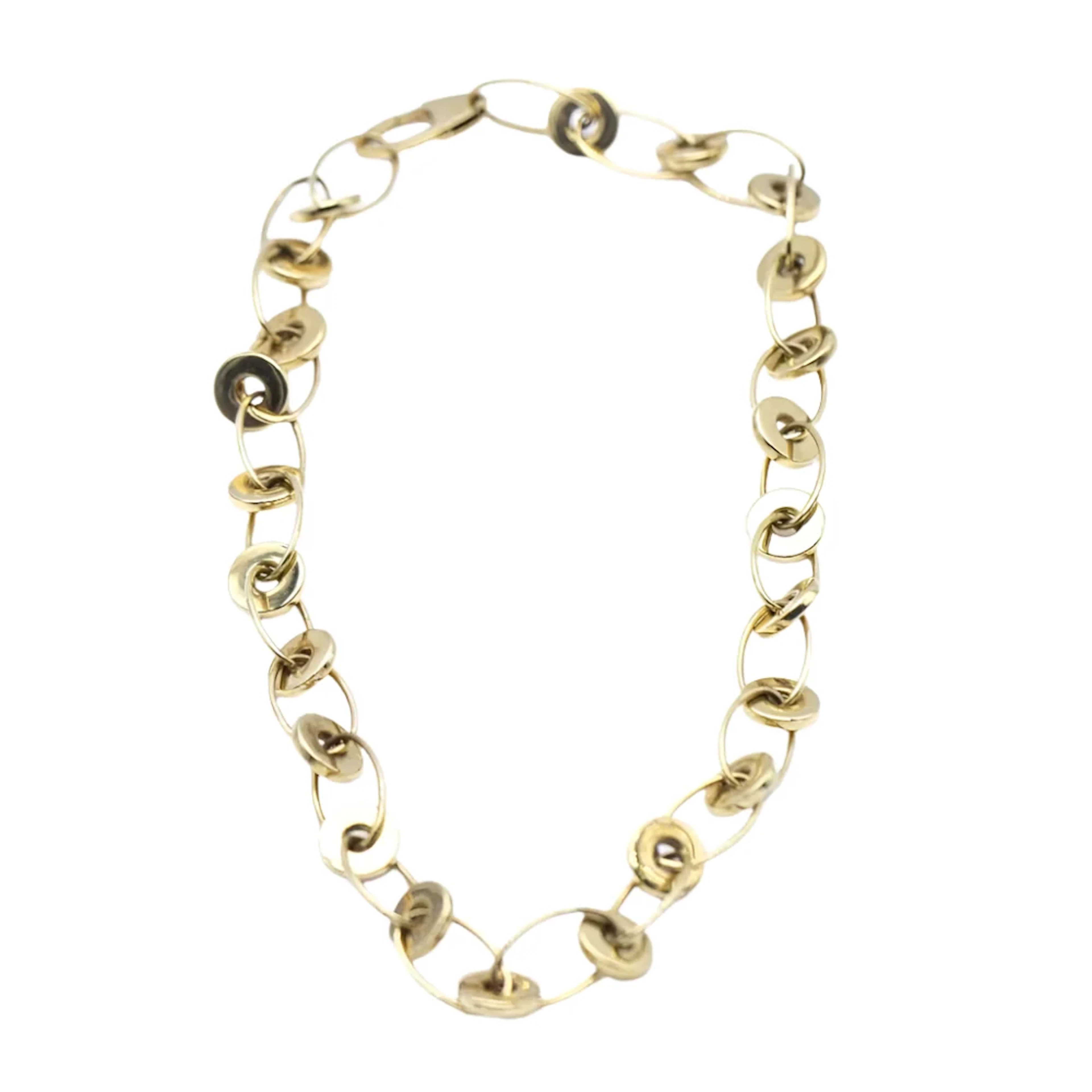 Necklace Creole in yellow gold