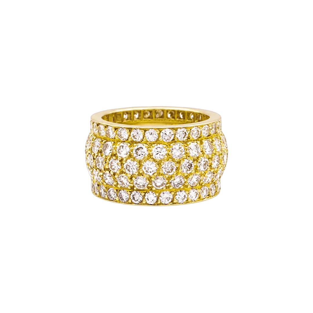Bague Bandeau CARTIER "Nigéria" en or jaune et diamants