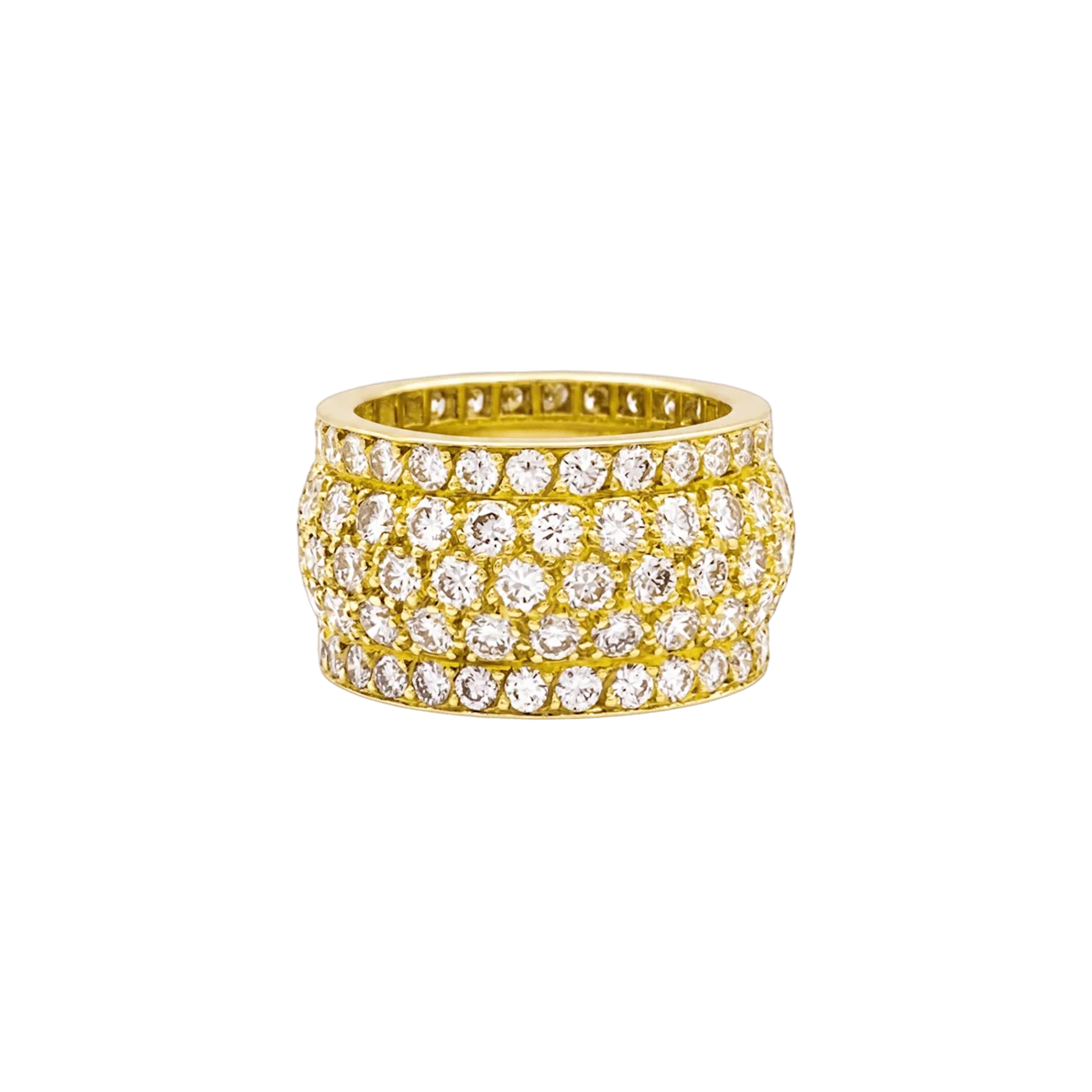 Bague Bandeau CARTIER "Nigéria" en or jaune et diamants