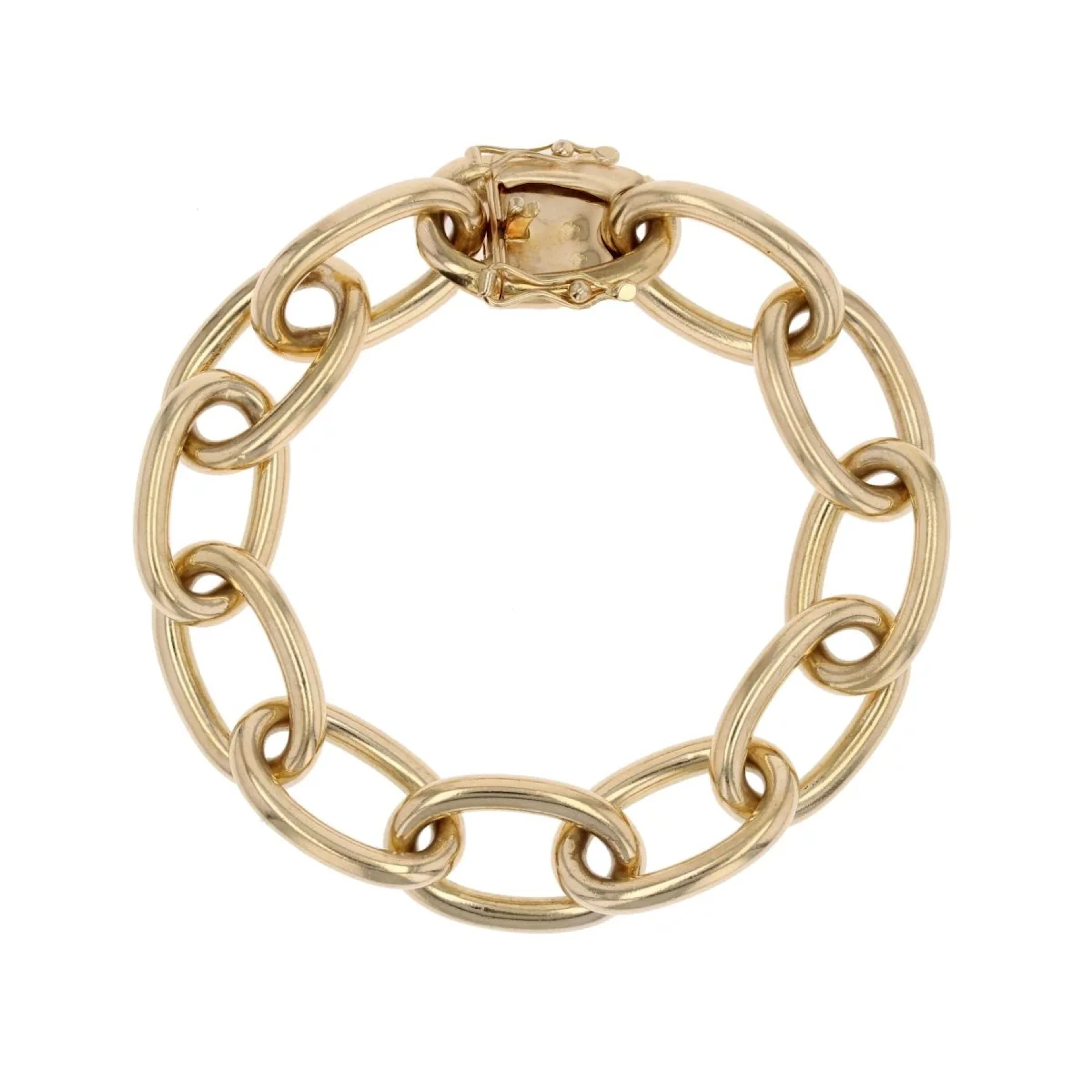 yellow gold curb chain bracelet