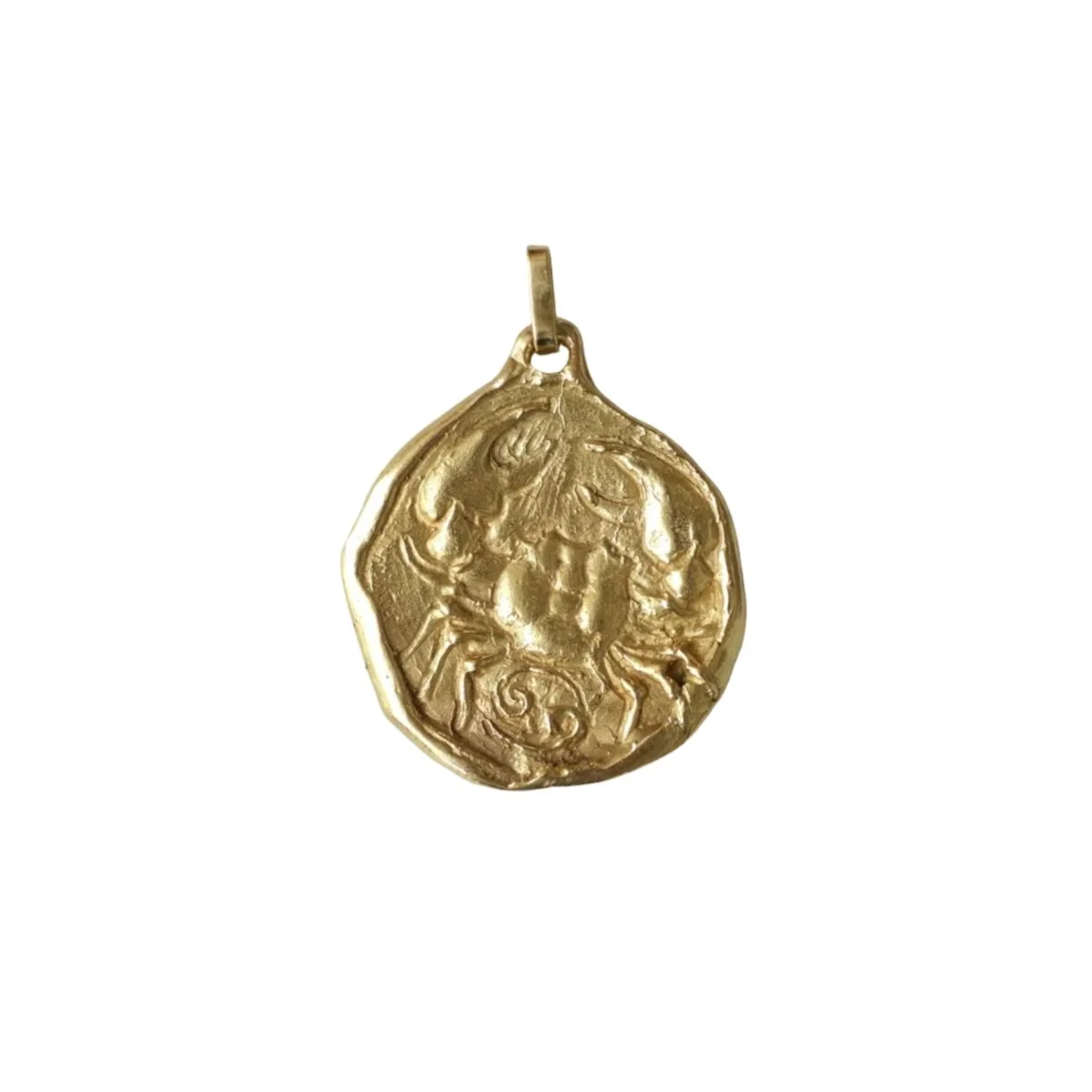 Médaille Astrologique Cancer en or jaune