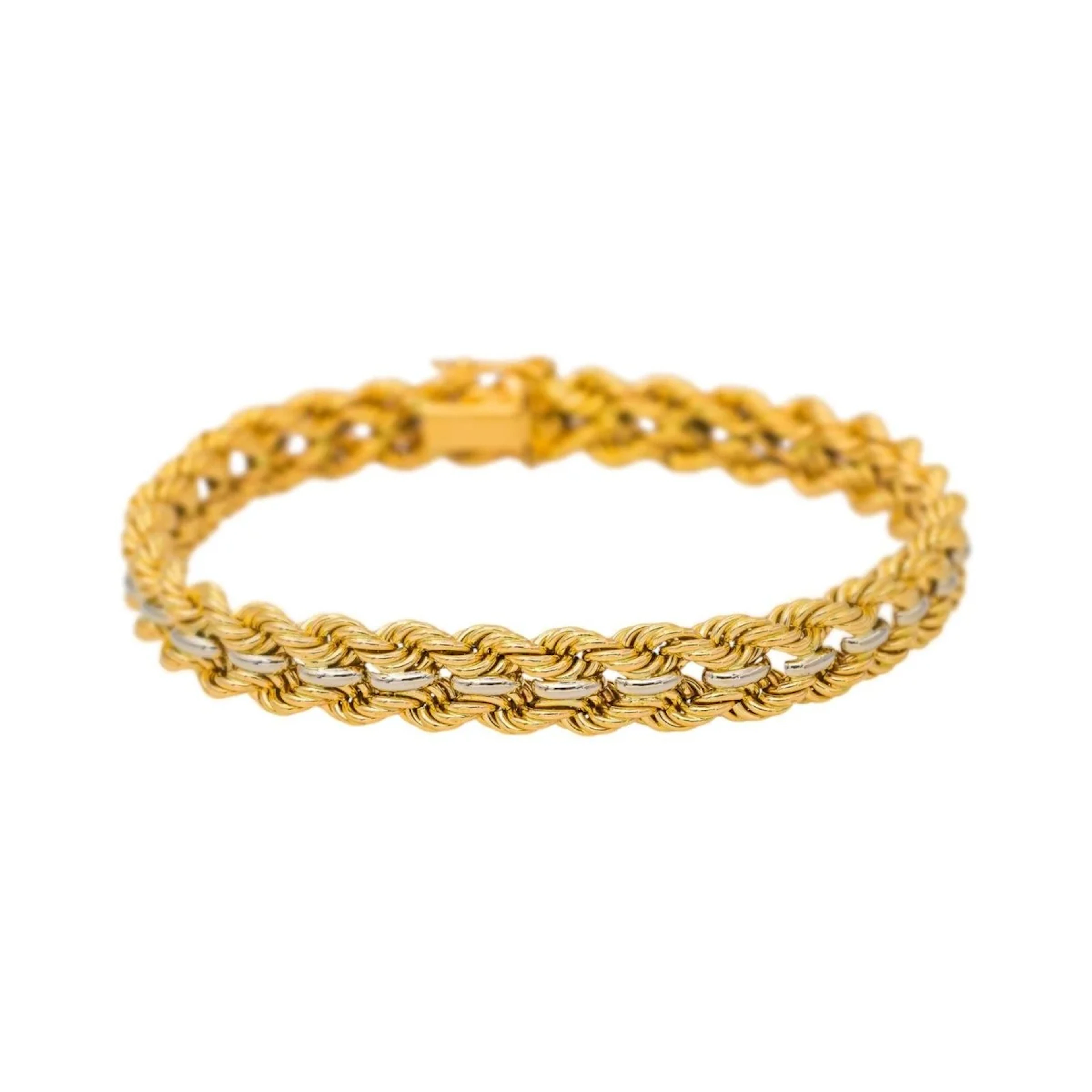 Yellow Gold Braided Bracelet