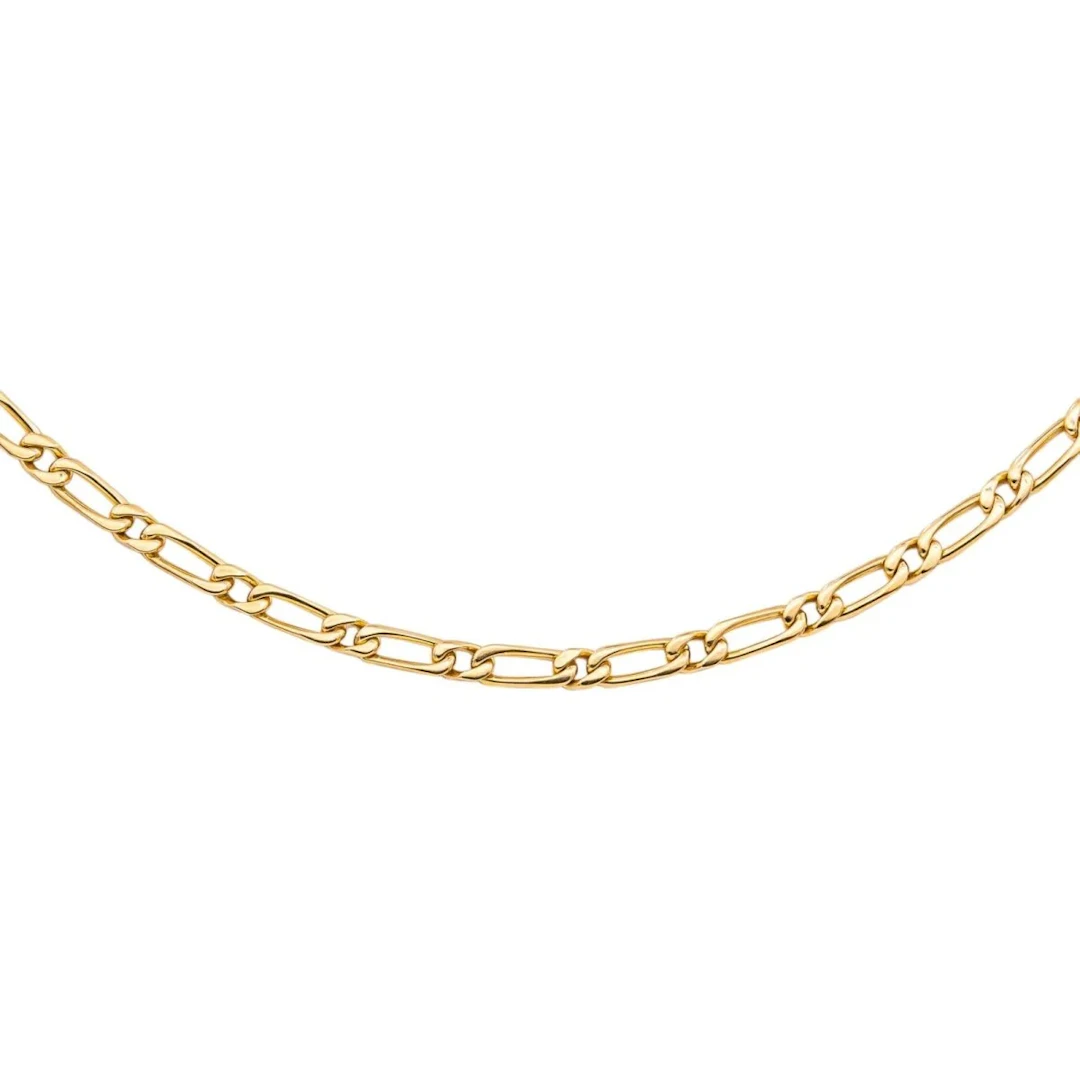 Necklace Figaro chain Yellow gold