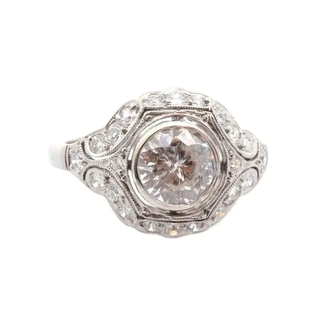 Platinum and Diamond Ring