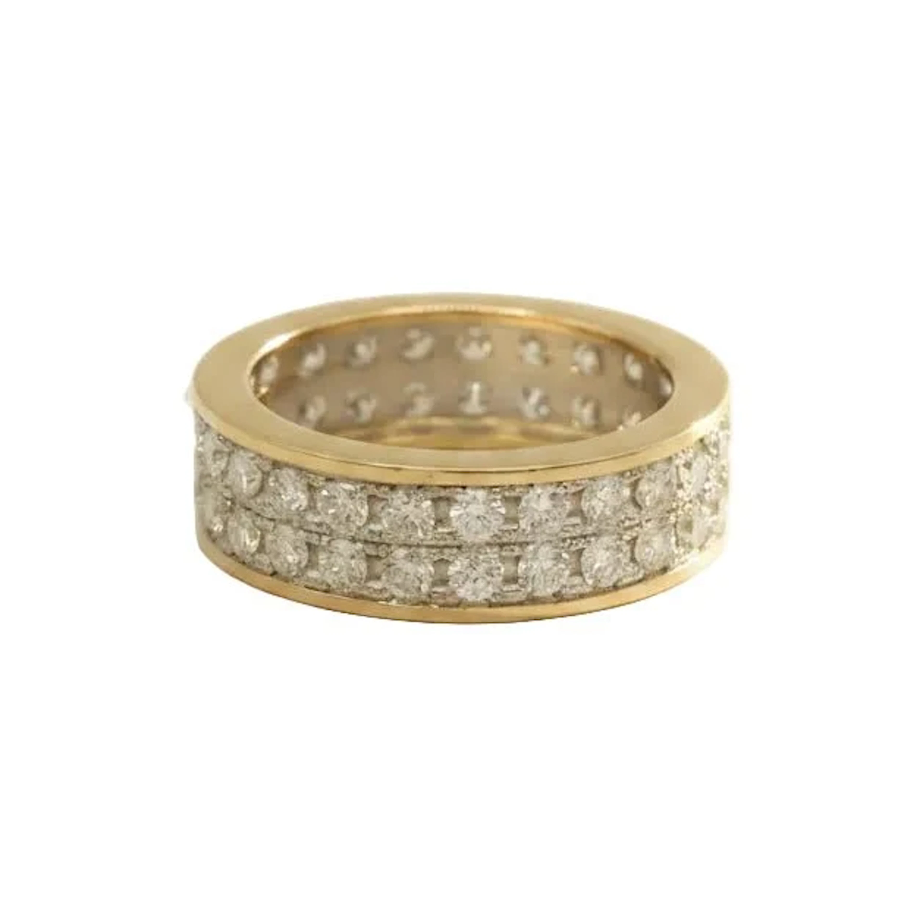 White gold, Yellow gold and Diamond Bandeau Ring