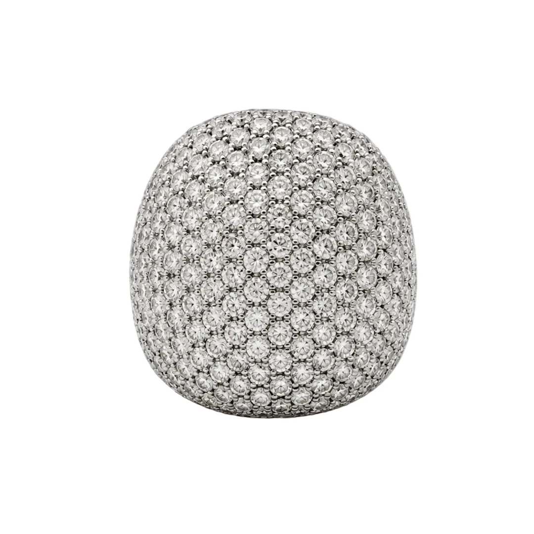 White Gold Diamond Pave Ring