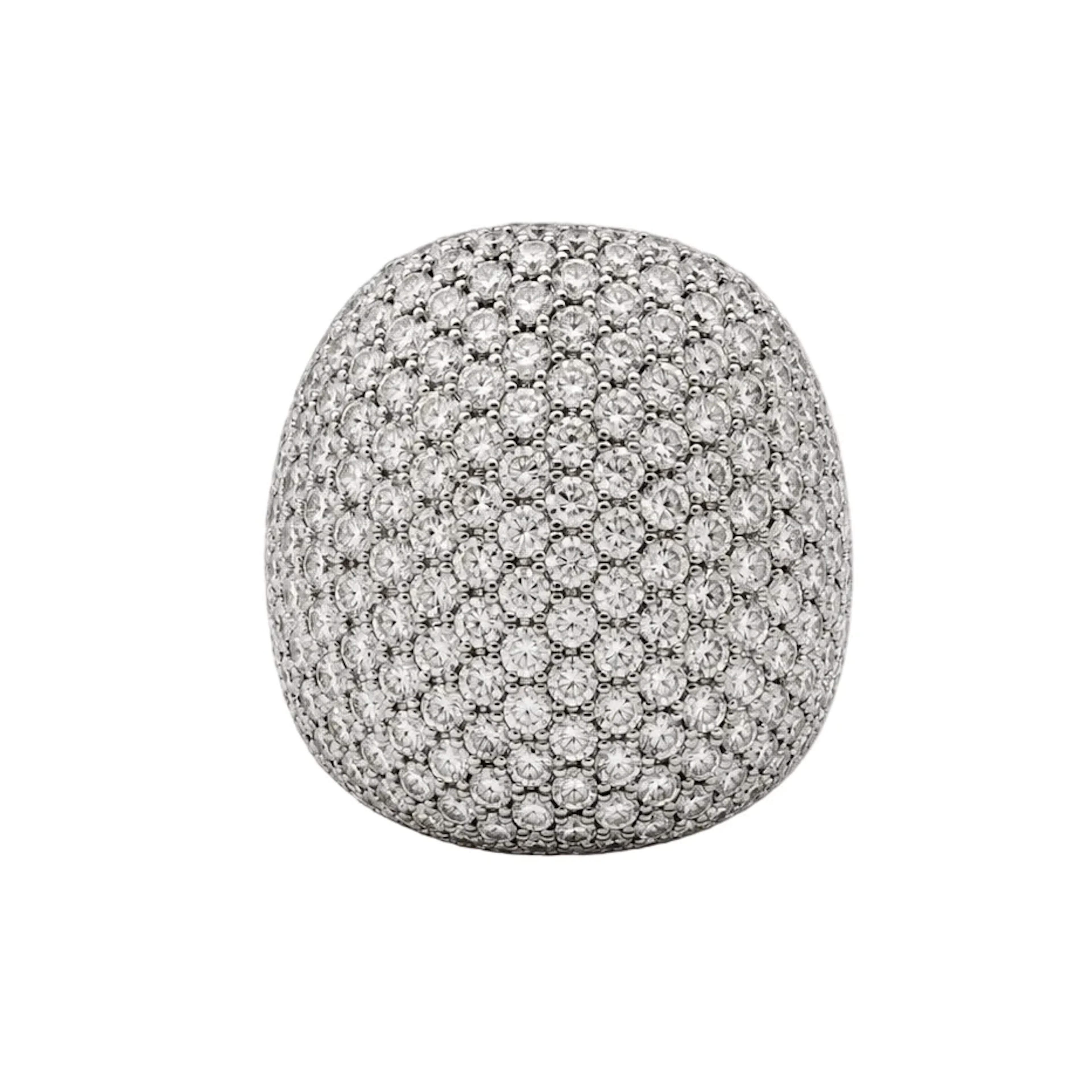 White Gold Diamond Pave Ring