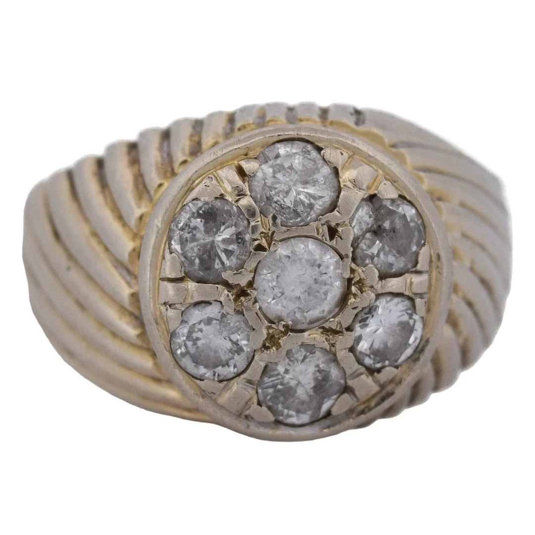 Ring Knight in yellow gold and diamonds