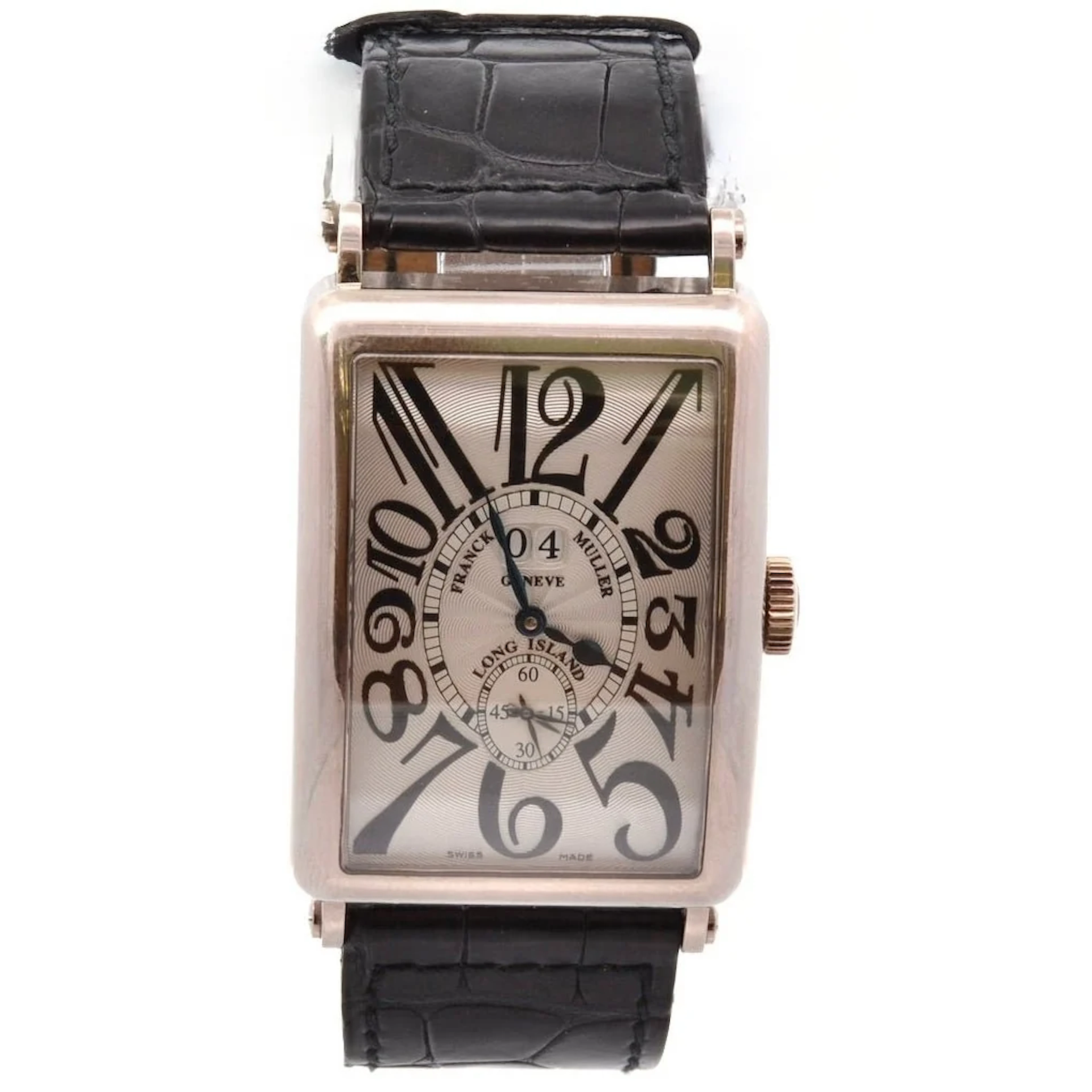 FRANCK MULLER "Master of Complications" Watch in Gold, Sapphire, and Leather