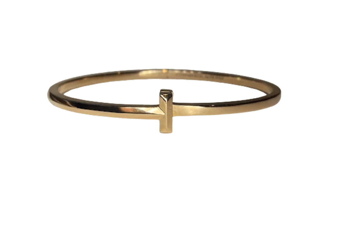 TIFFANY & CO "Tiffany T" Bangle Watch in Rose Gold