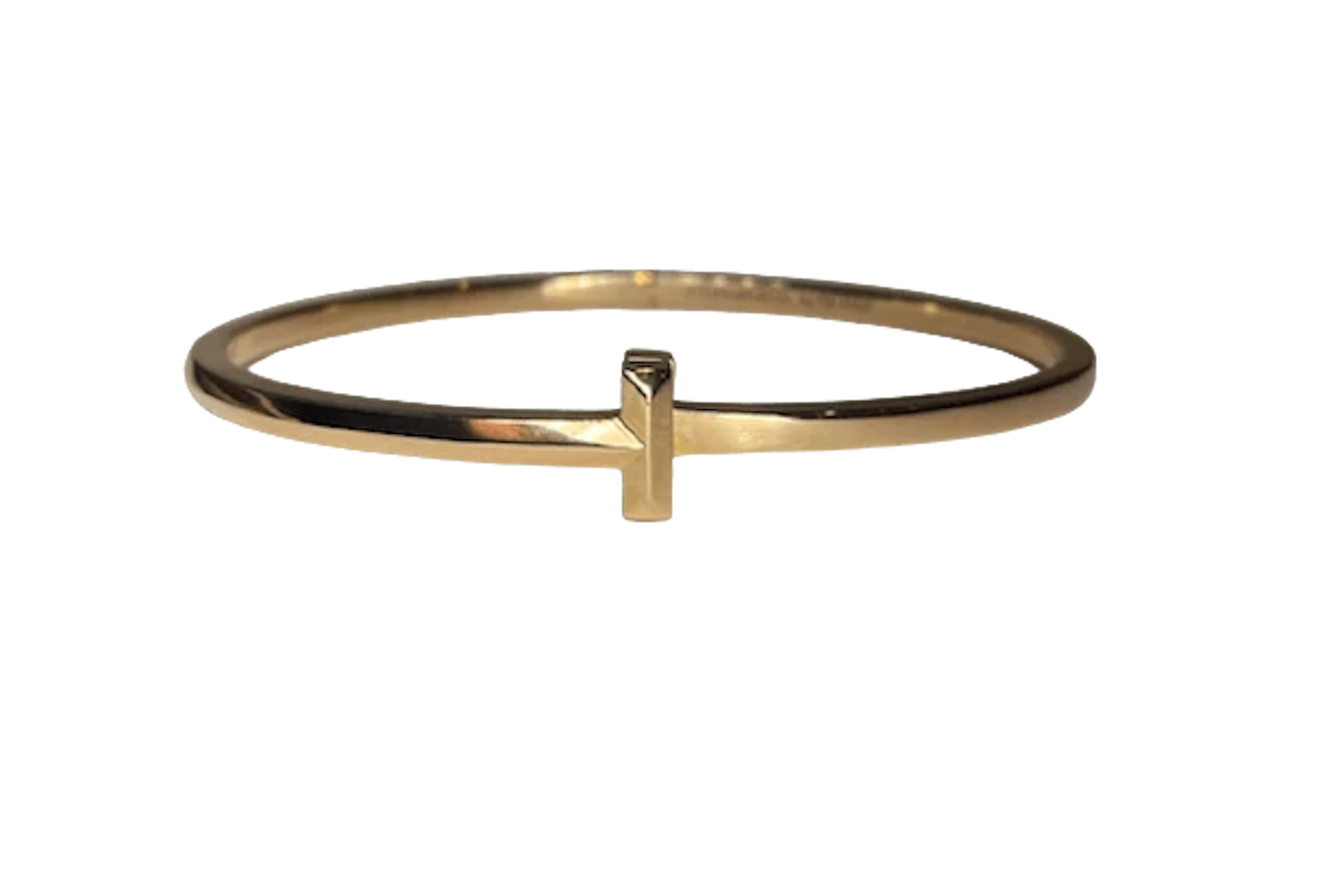 TIFFANY & CO "Tiffany T" Bangle Watch in Rose Gold