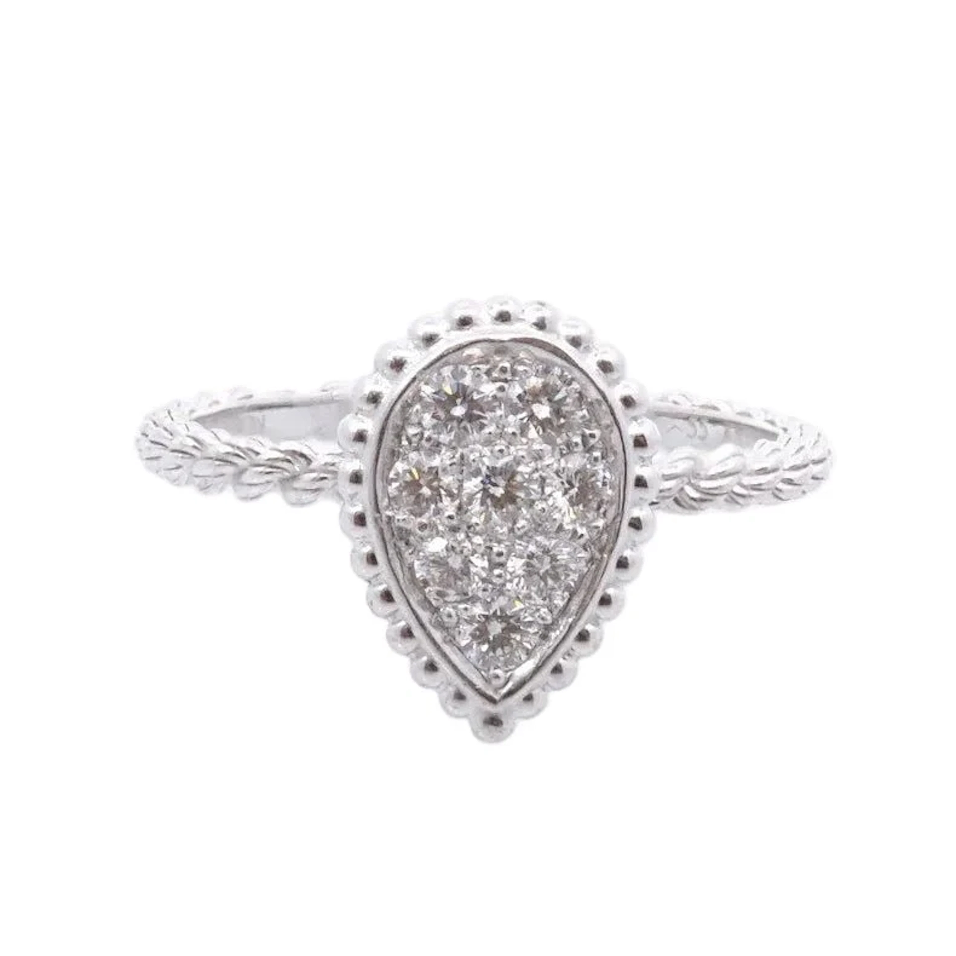 BOUCHERON "Serpent Bohème" Pave Ring in white gold and diamonds