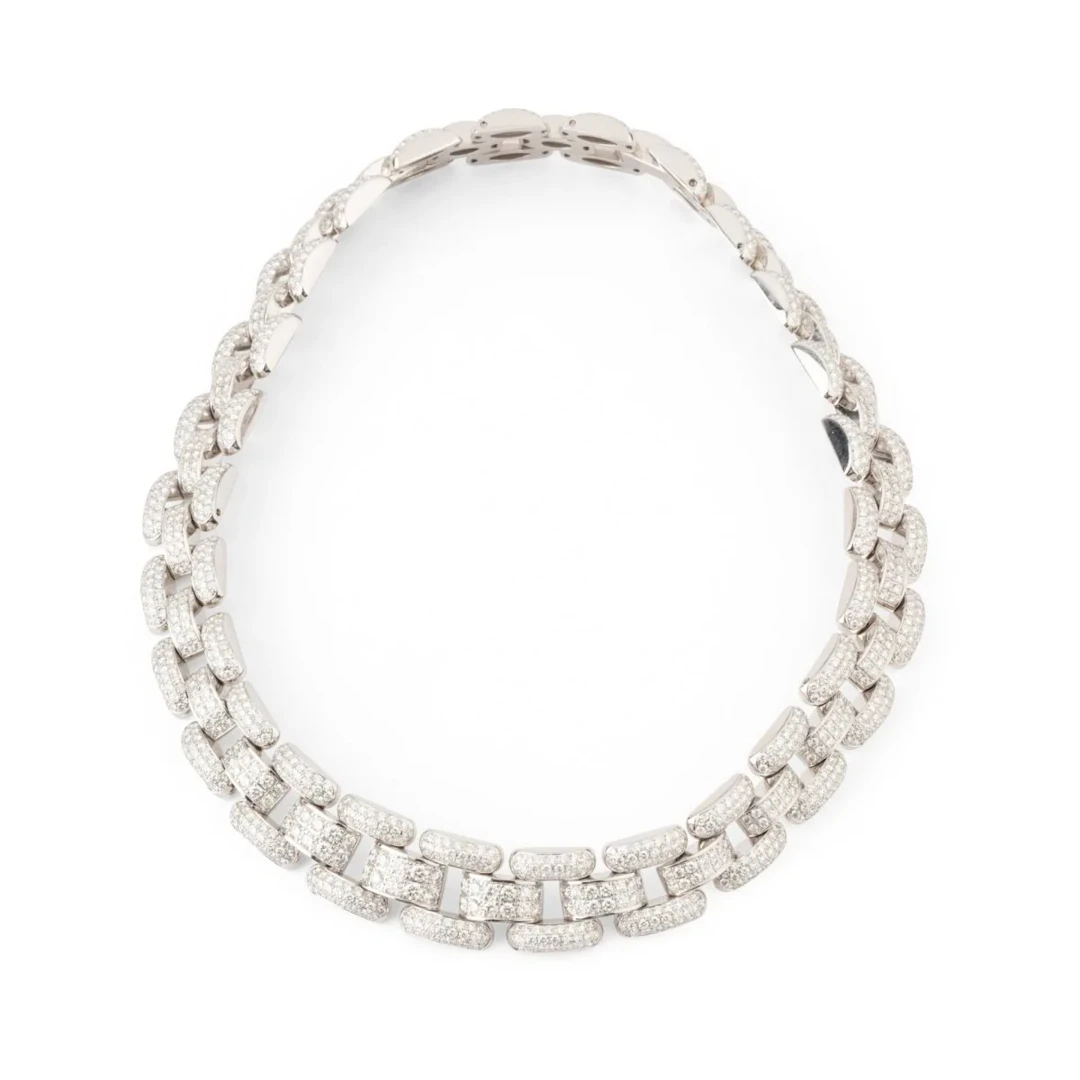 Collier Maille CHOPARD en or blanc et diamants