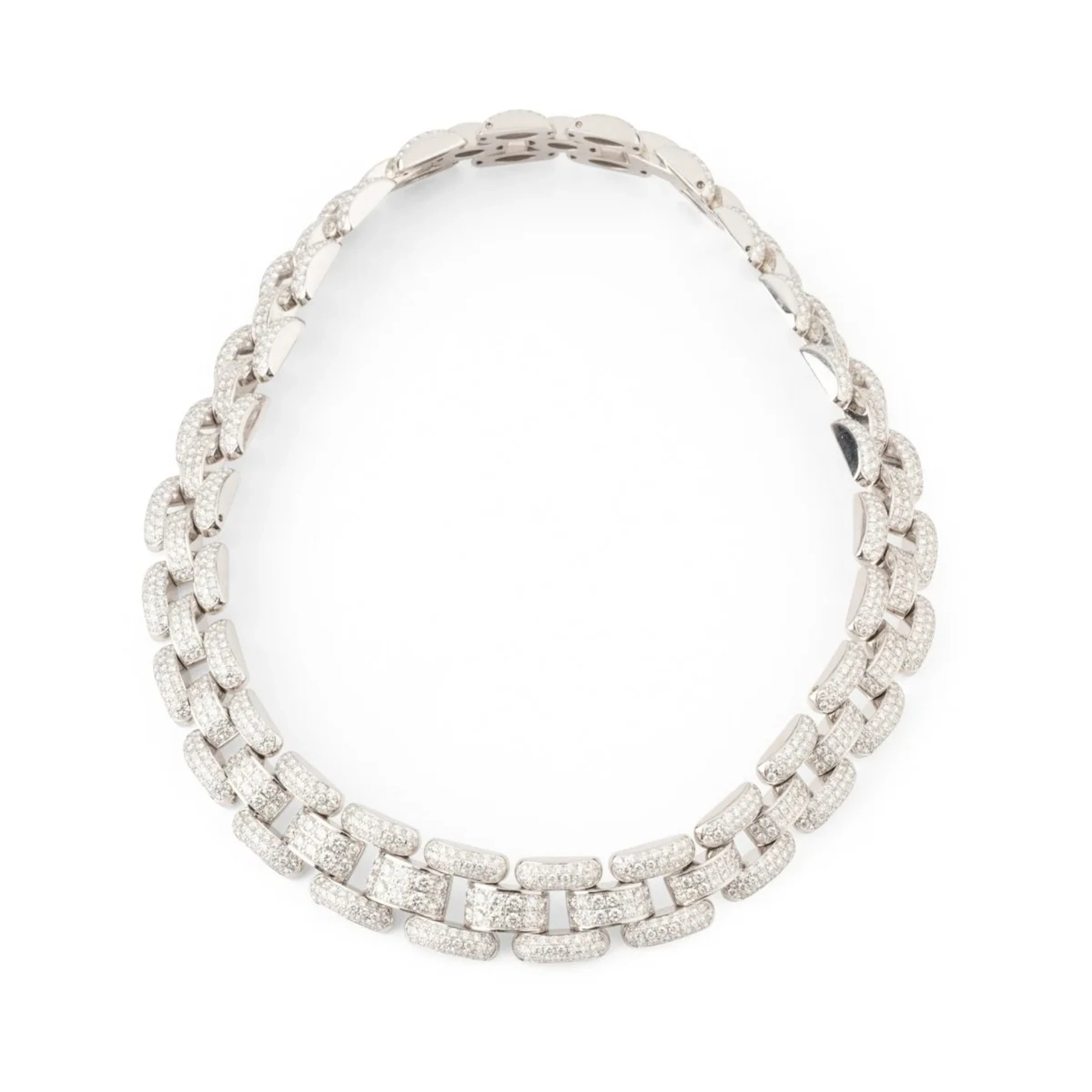 Collier Maille CHOPARD en or blanc et diamants