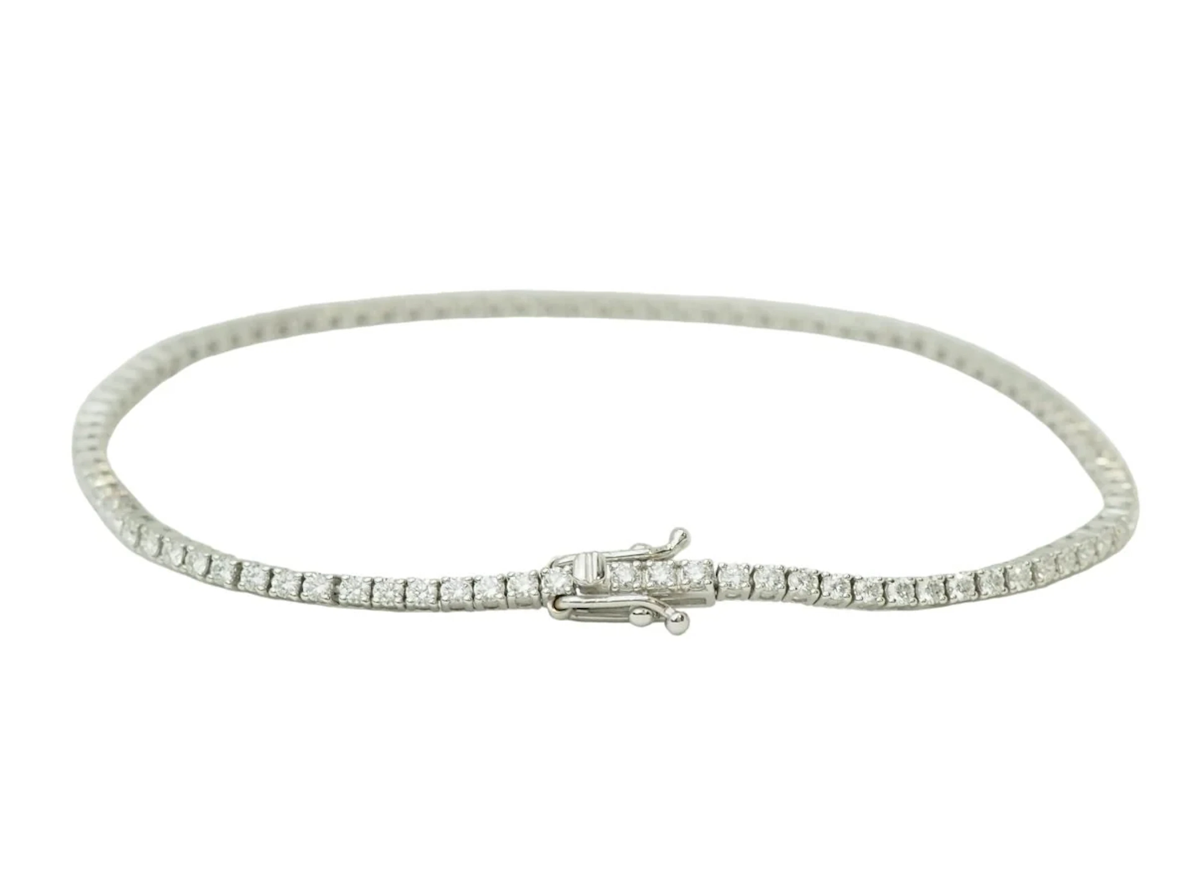 Bracelet Ligne in White gold and Diamonds