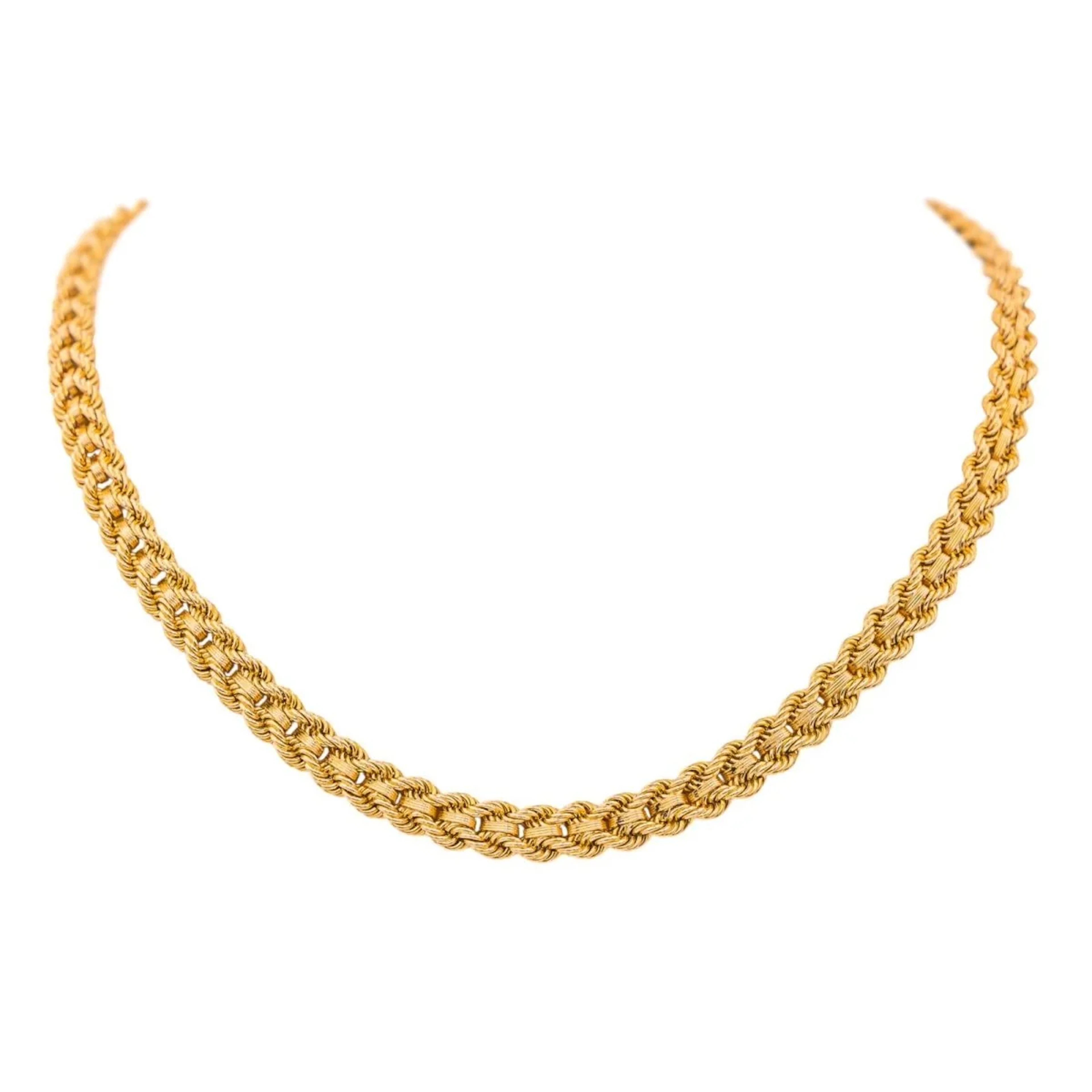 Necklace Mesh in rose gold