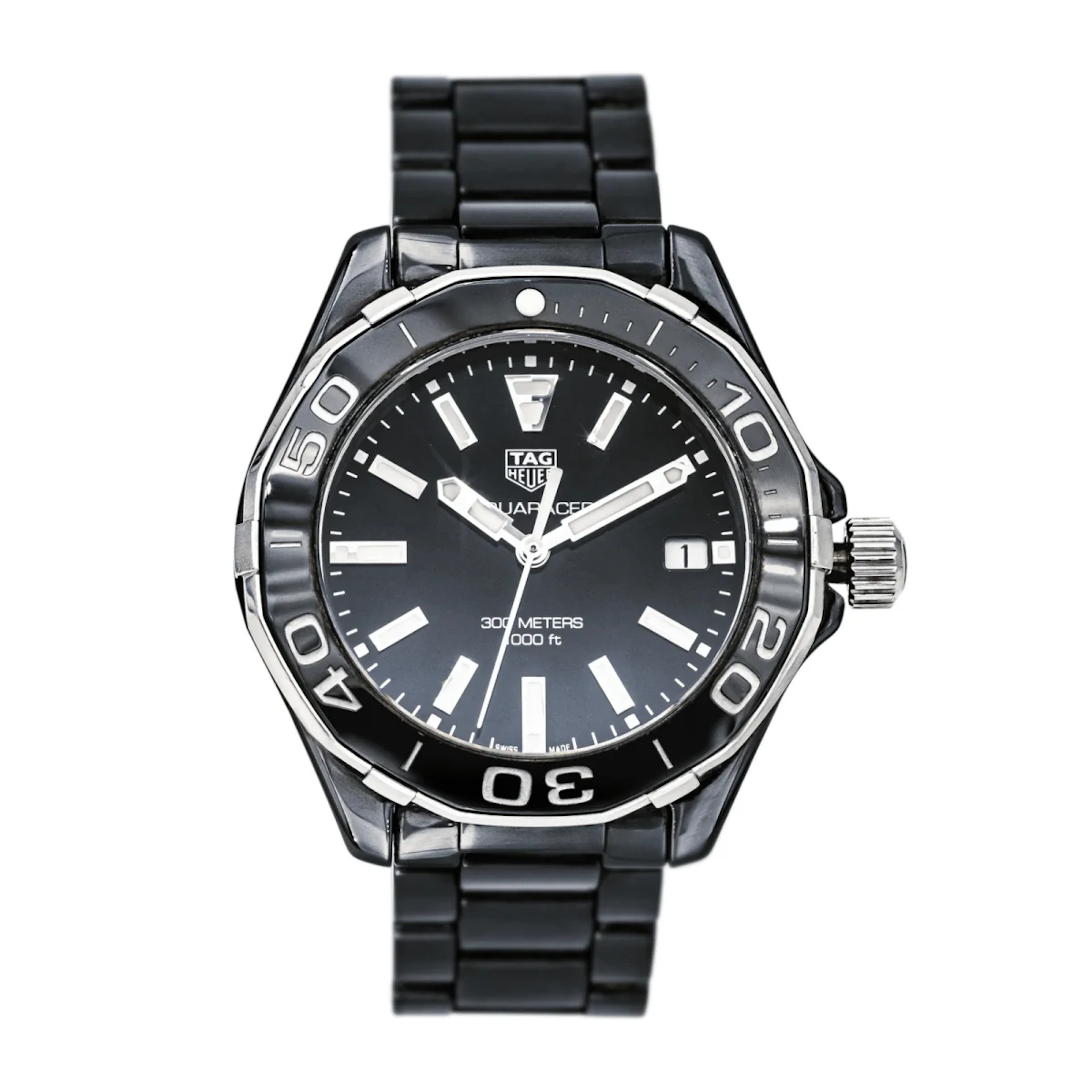 Watch TAG HEUER "Aquaracer" in ceramic, quartz and sapphire