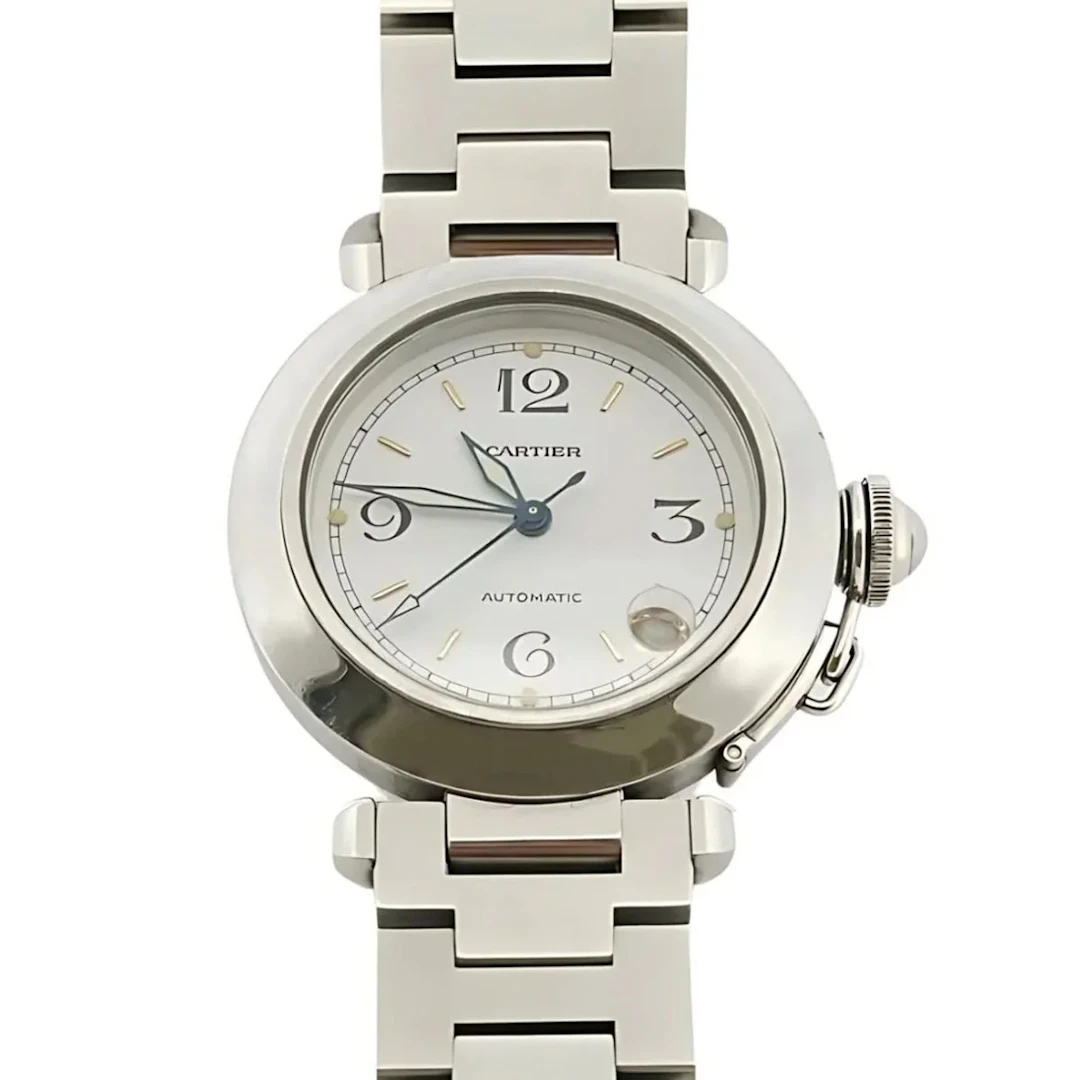 CARTIER "Pasha" steel watch