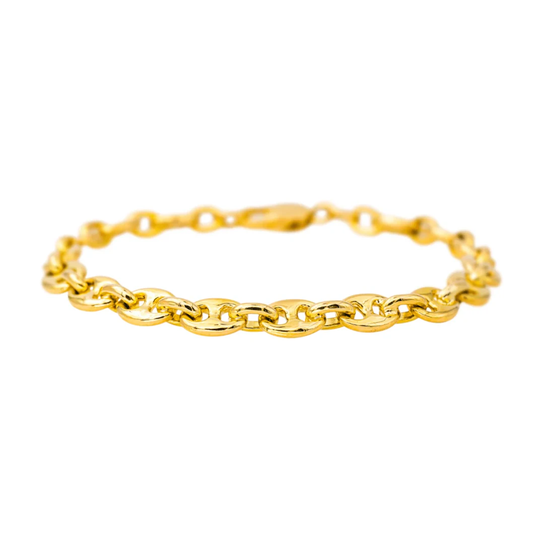 FRED Mesh Bracelet in yellow gold