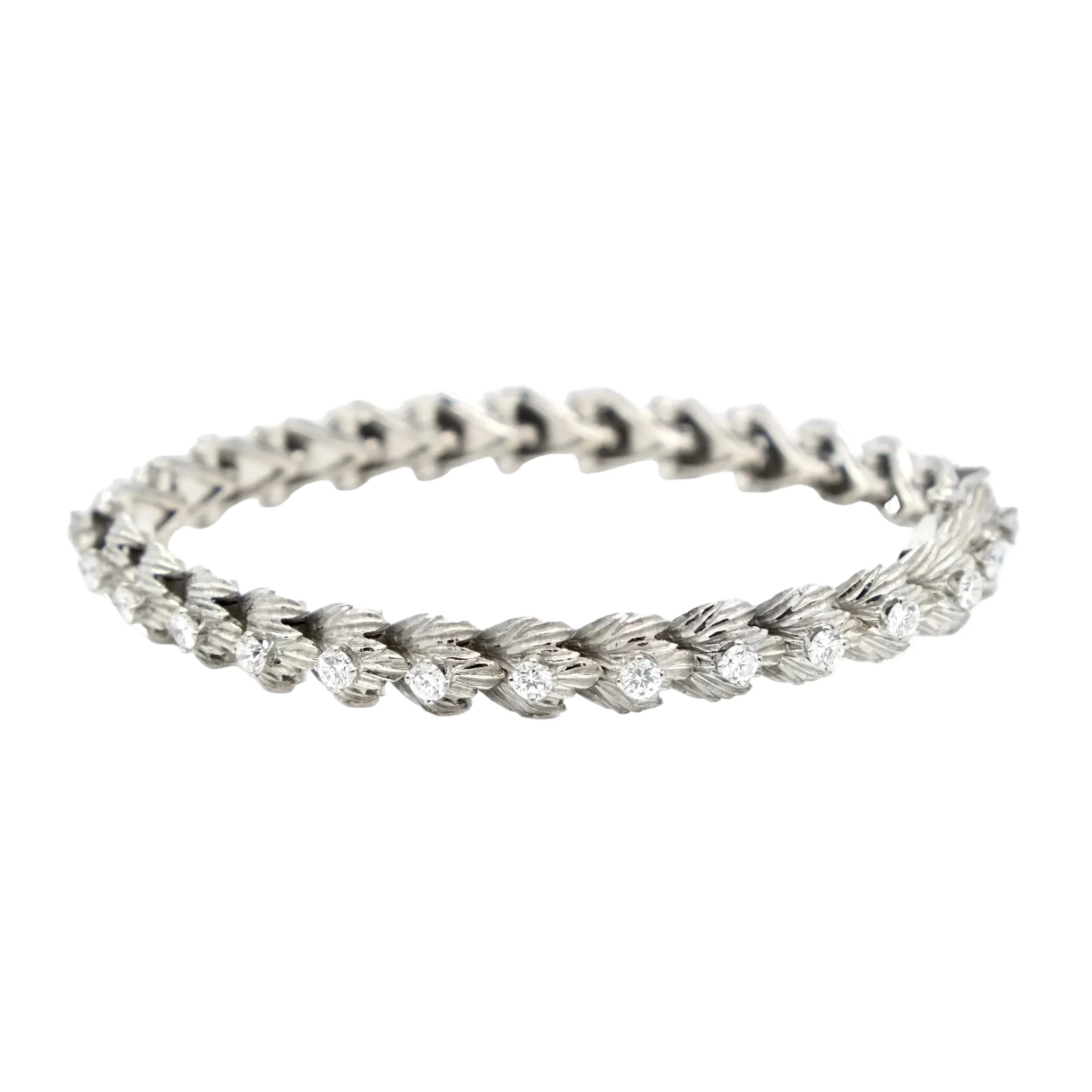 Bracelet Line in white gold and diamonds