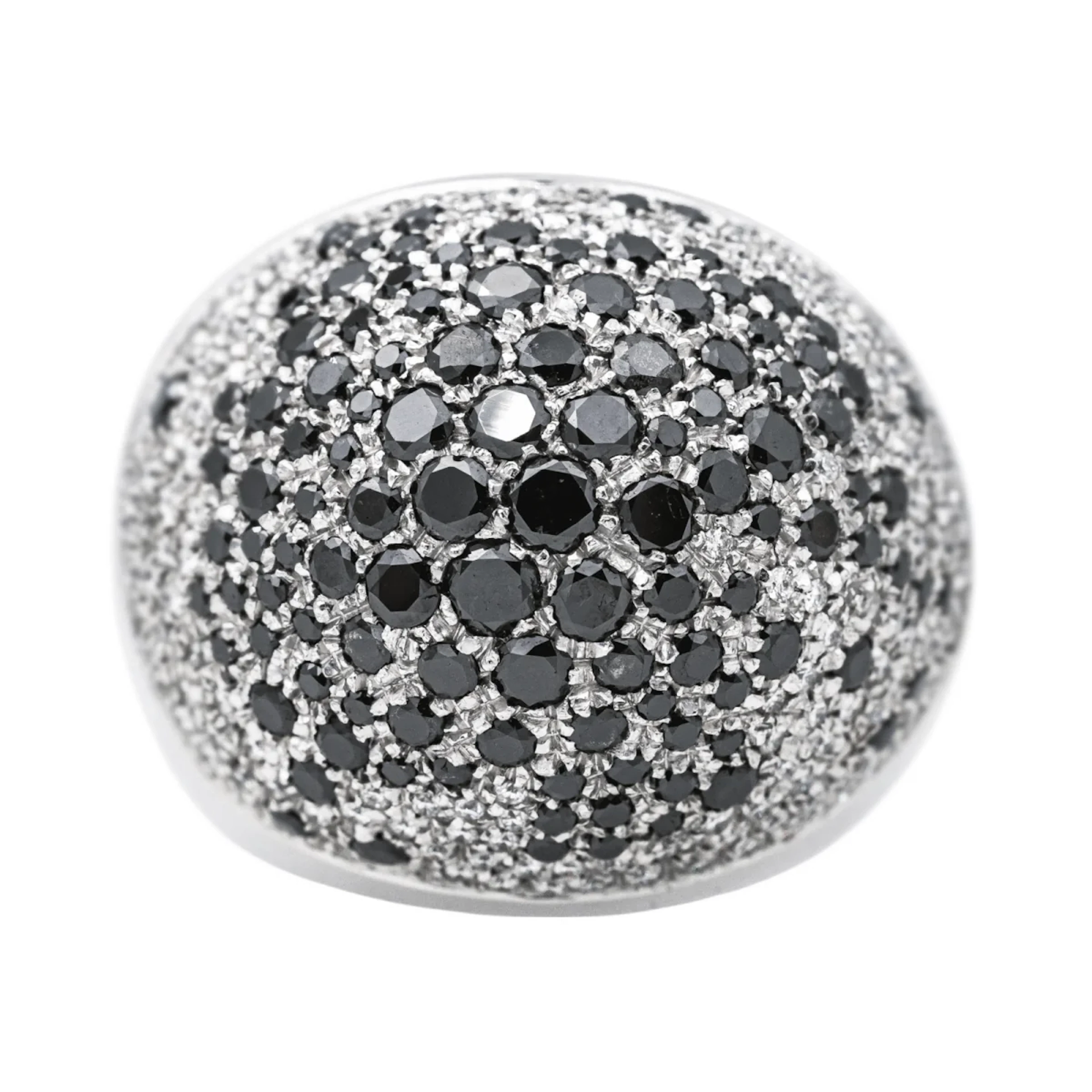 Ring Cocktail in white gold and diamonds