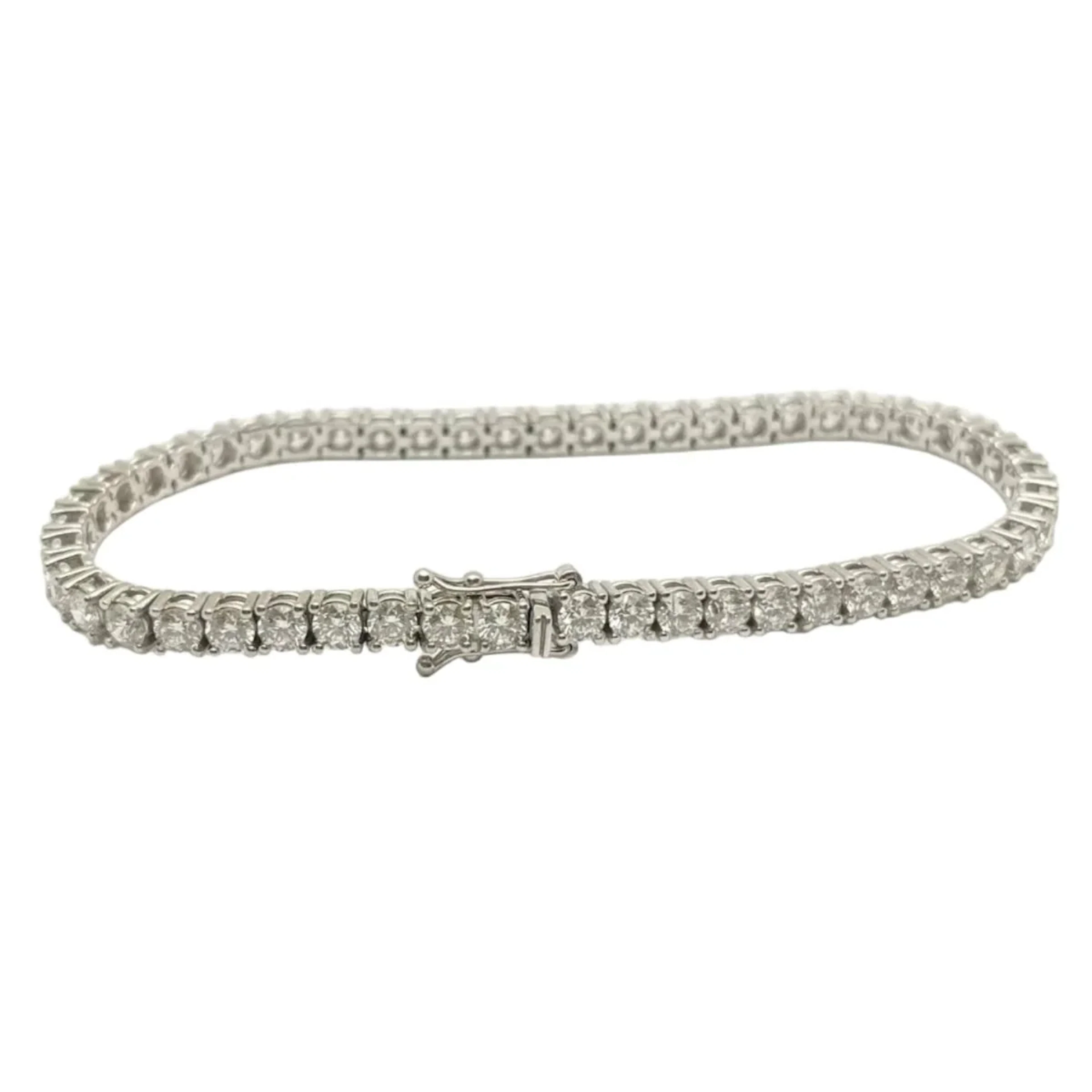 Bracelet Line in white gold and diamonds