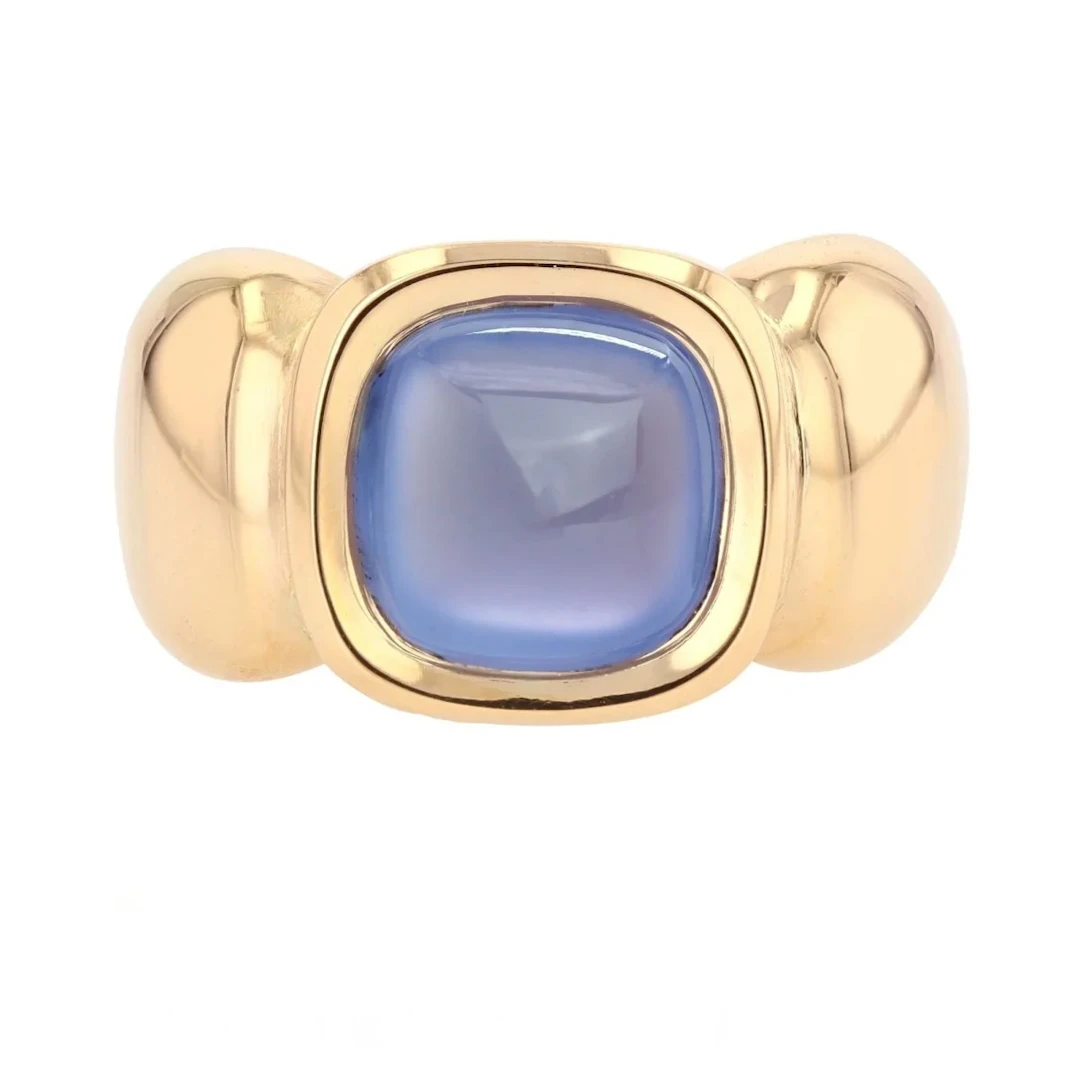 Ring Rush in yellow gold and caclédoine