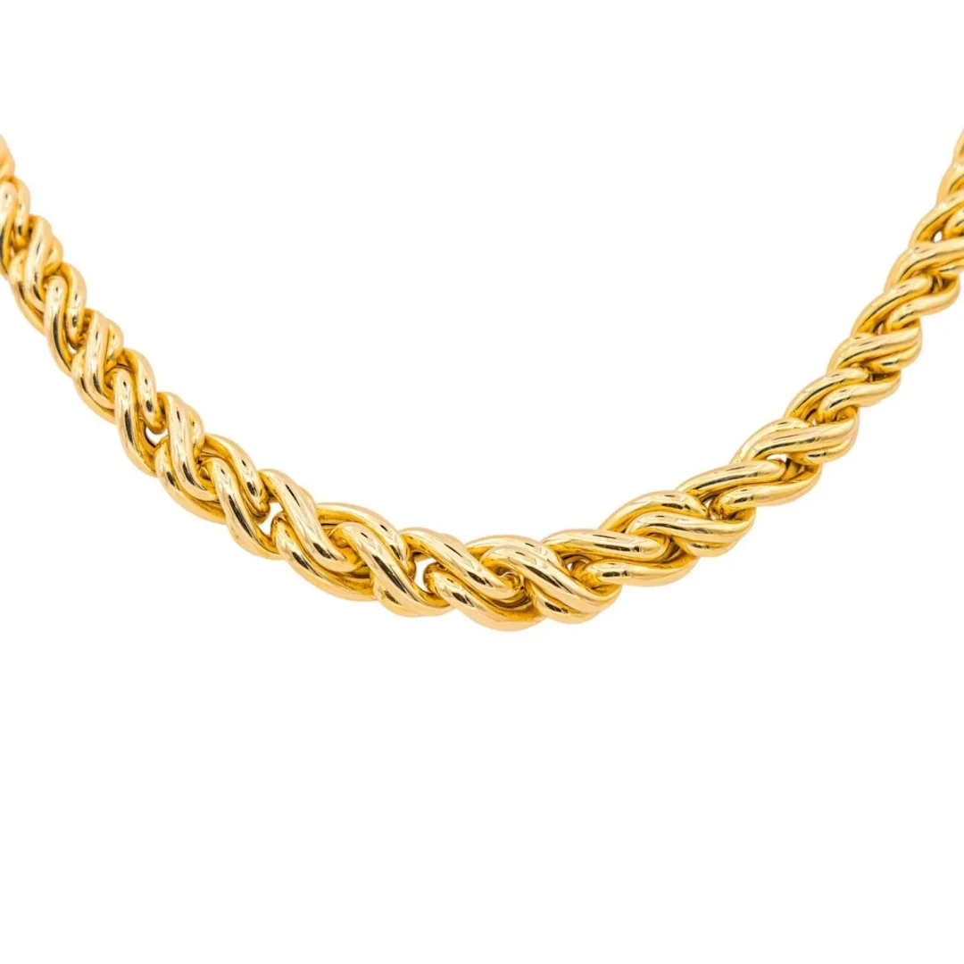 Collier Maille CAPLAIN en or jaune et saphir