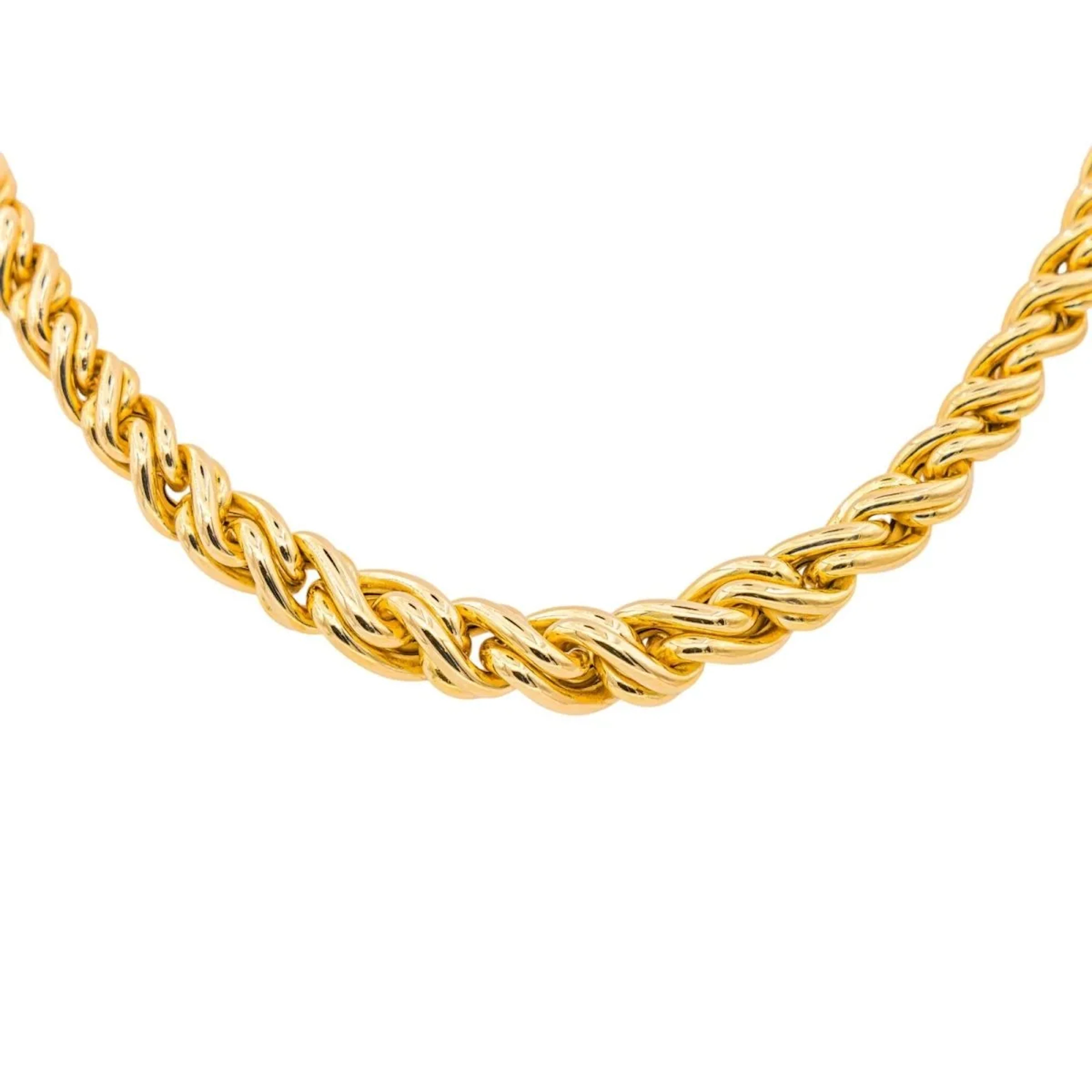 Collier Maille CAPLAIN en or jaune et saphir