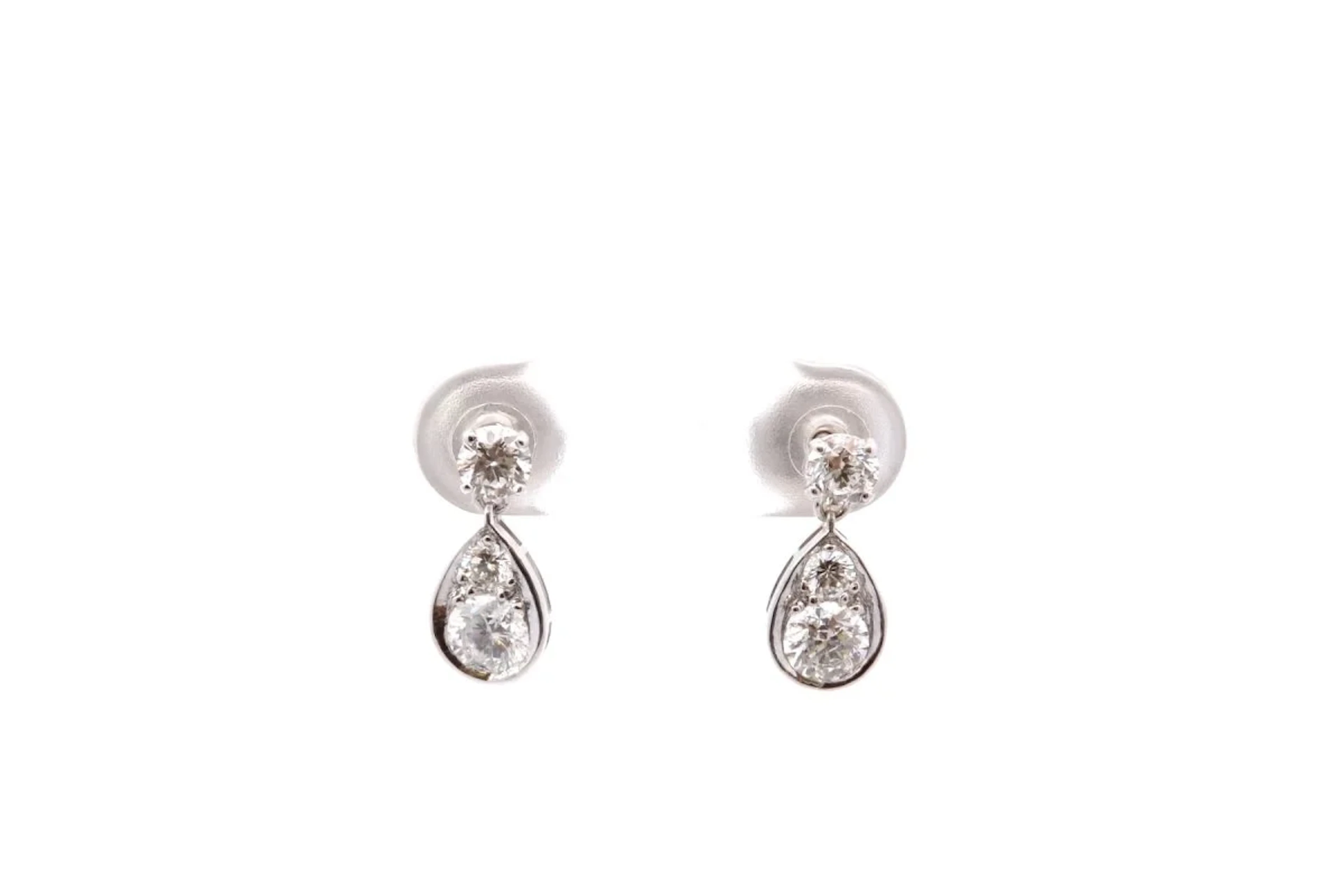 Gold and Diamond Earrings