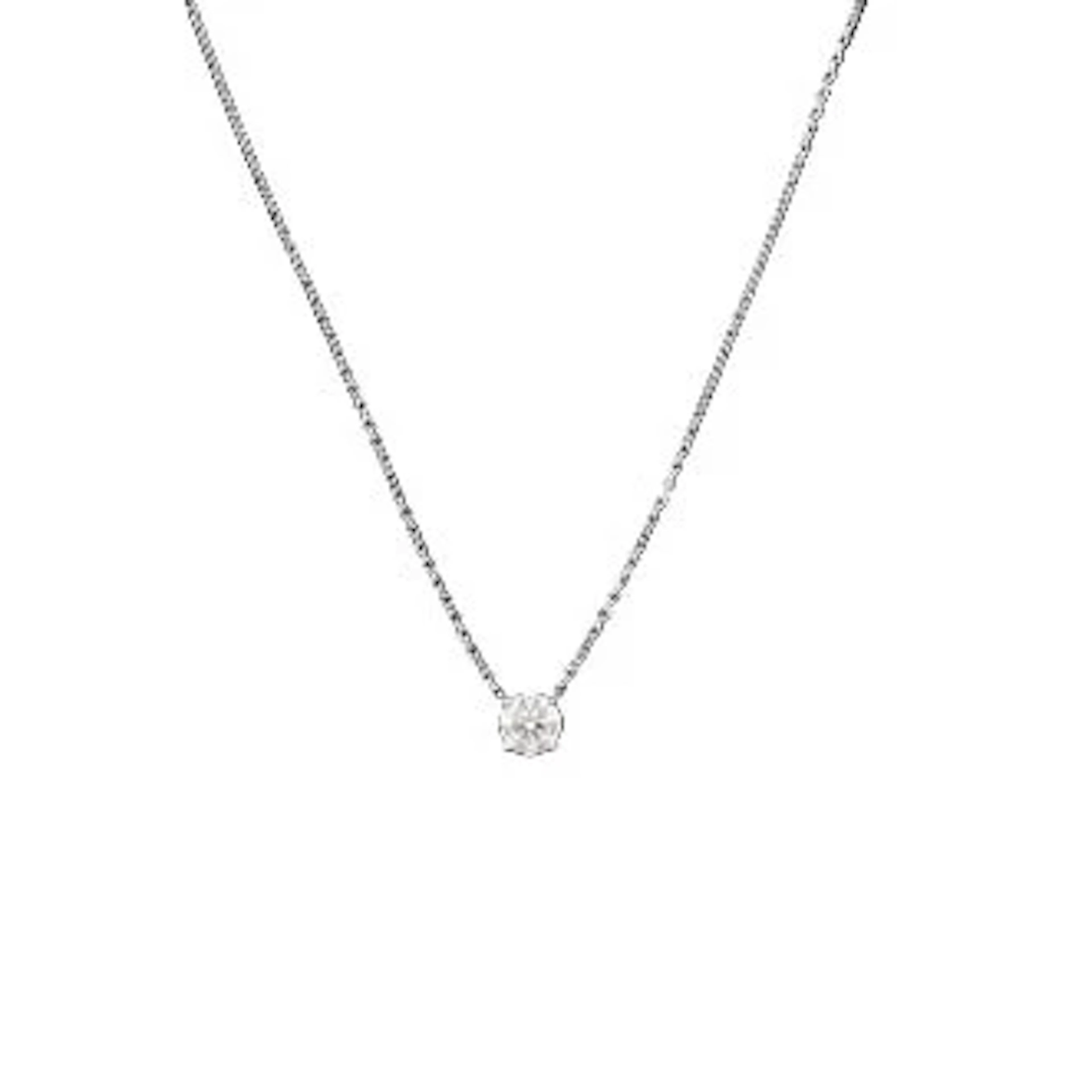 CARTIER Necklace with Pendant in White Gold and Diamonds